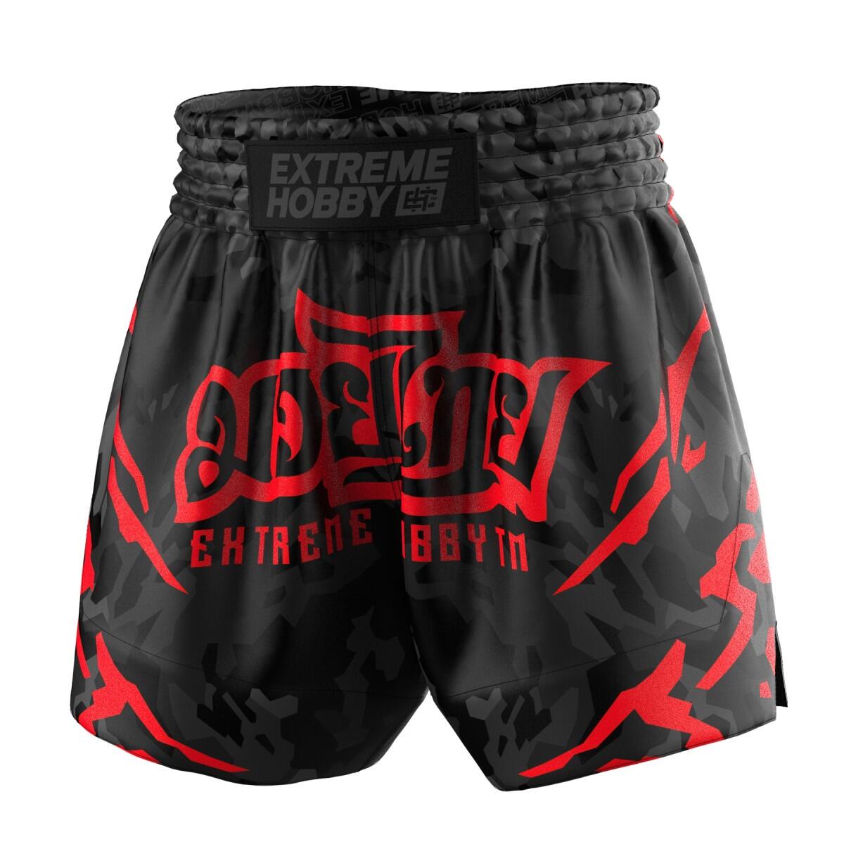 Spodenki Muay Thai męskie EXTREME HOBBY BLACK PANTHER