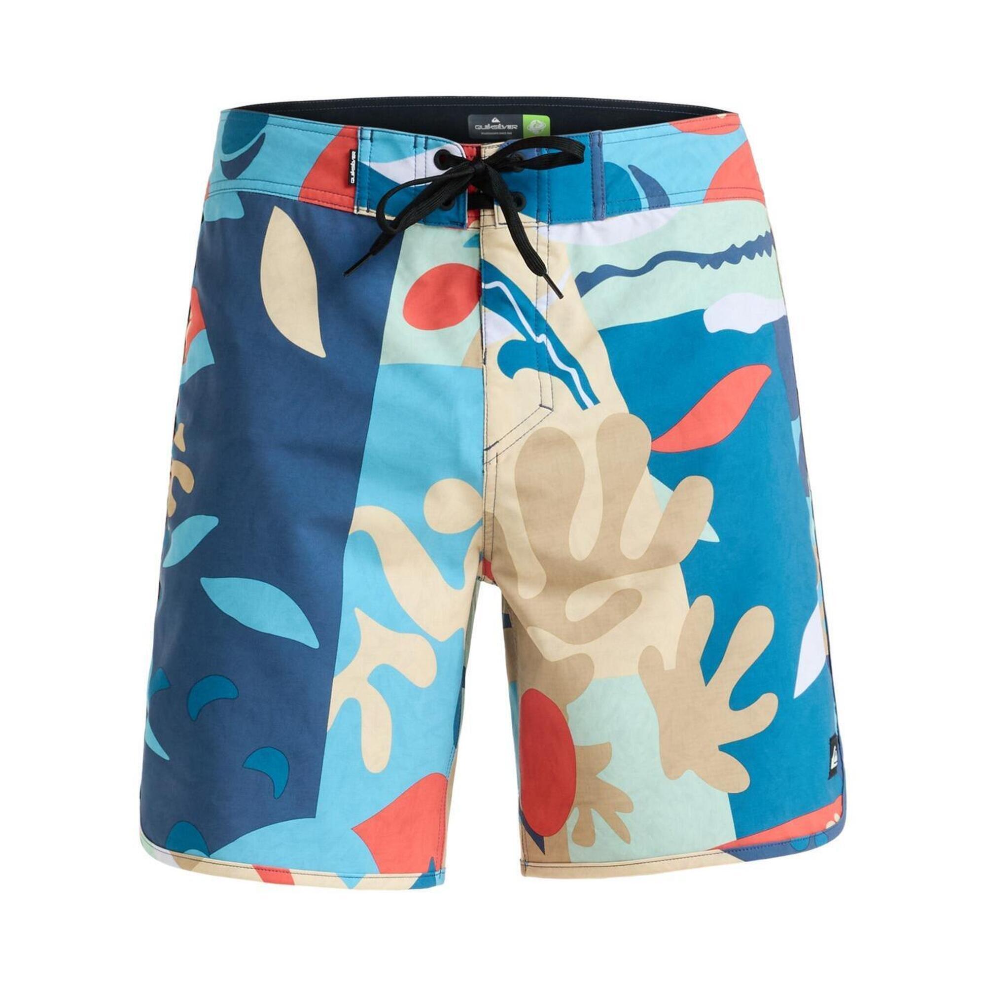 Spodenki boardshort dla Mężczyzn SURFSILK SCALLOP 18" Brązowy