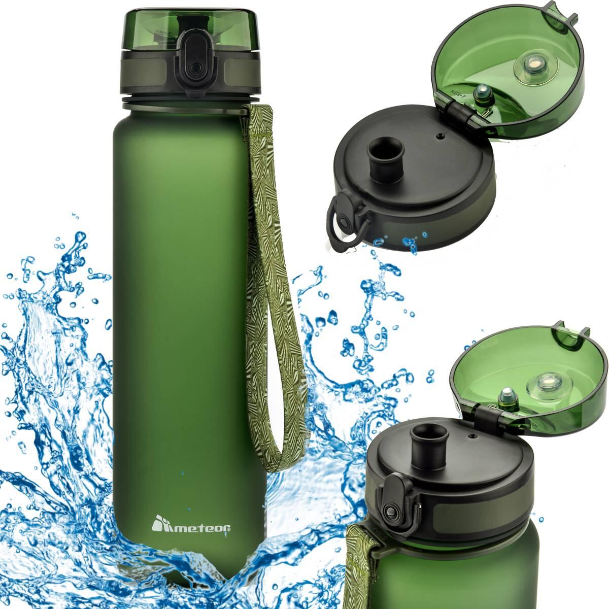 Bidon sportowy butelka na wodę Meteor 650 ml tritanowy szczelny z sitkiem