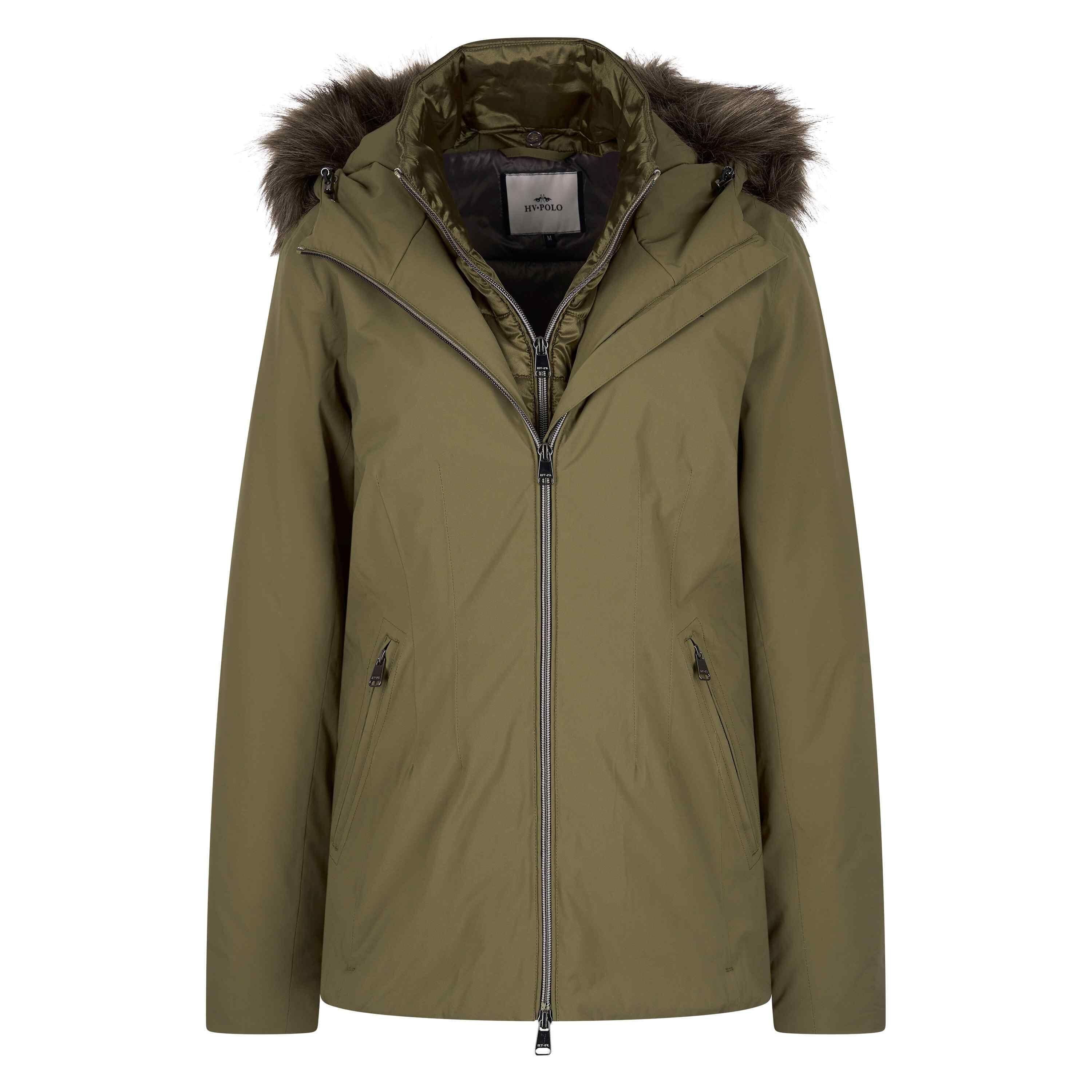Damska wodoodporna kurtka jeździecka z kapturem HV Polo Isa