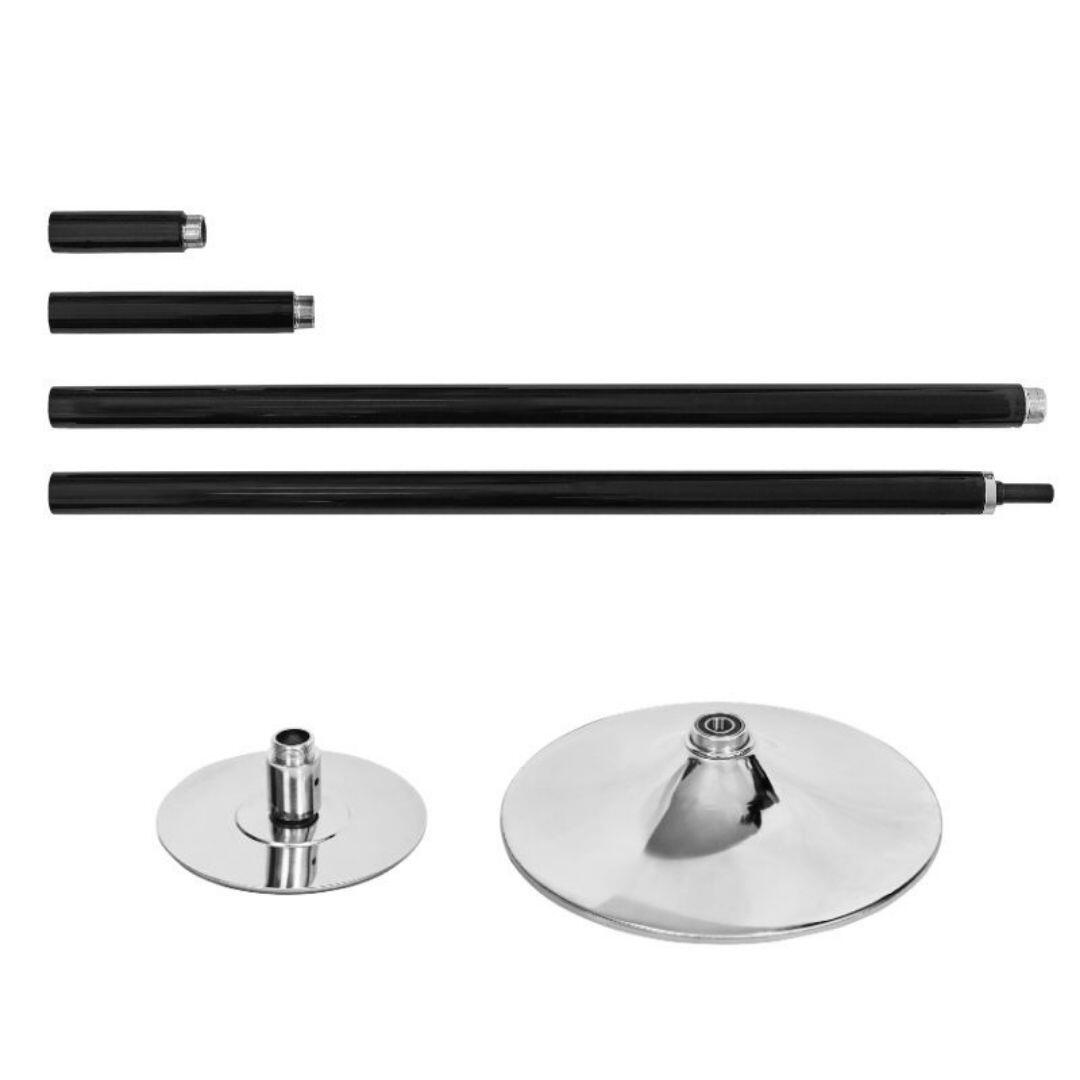 Rura do pole dance składana, malowana na czarno wysokość pomieszczenia do 270 cm