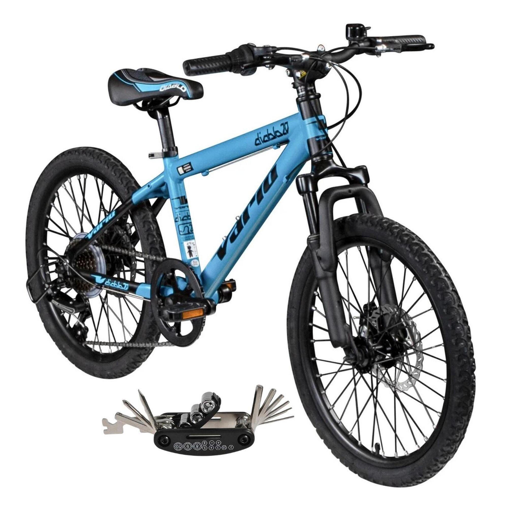 Rower Dziecięcy 20" Alu tarcze Tourney Revo 6-biegów Światła Odblaski Lekki