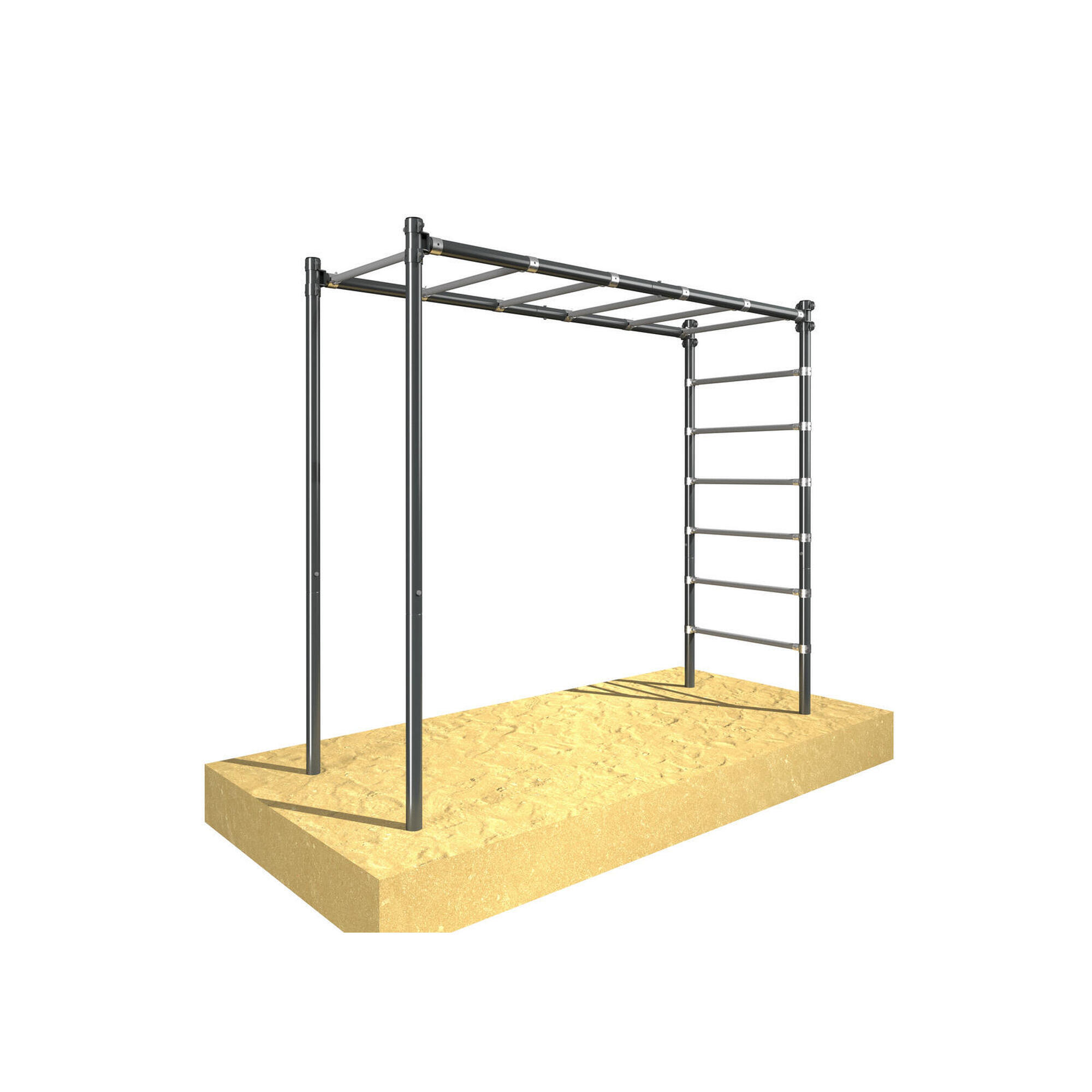 Drążek ogrodowy drabinka gimnastyczna pozioma i pionowa OCYNK UNDERFIT UF9884