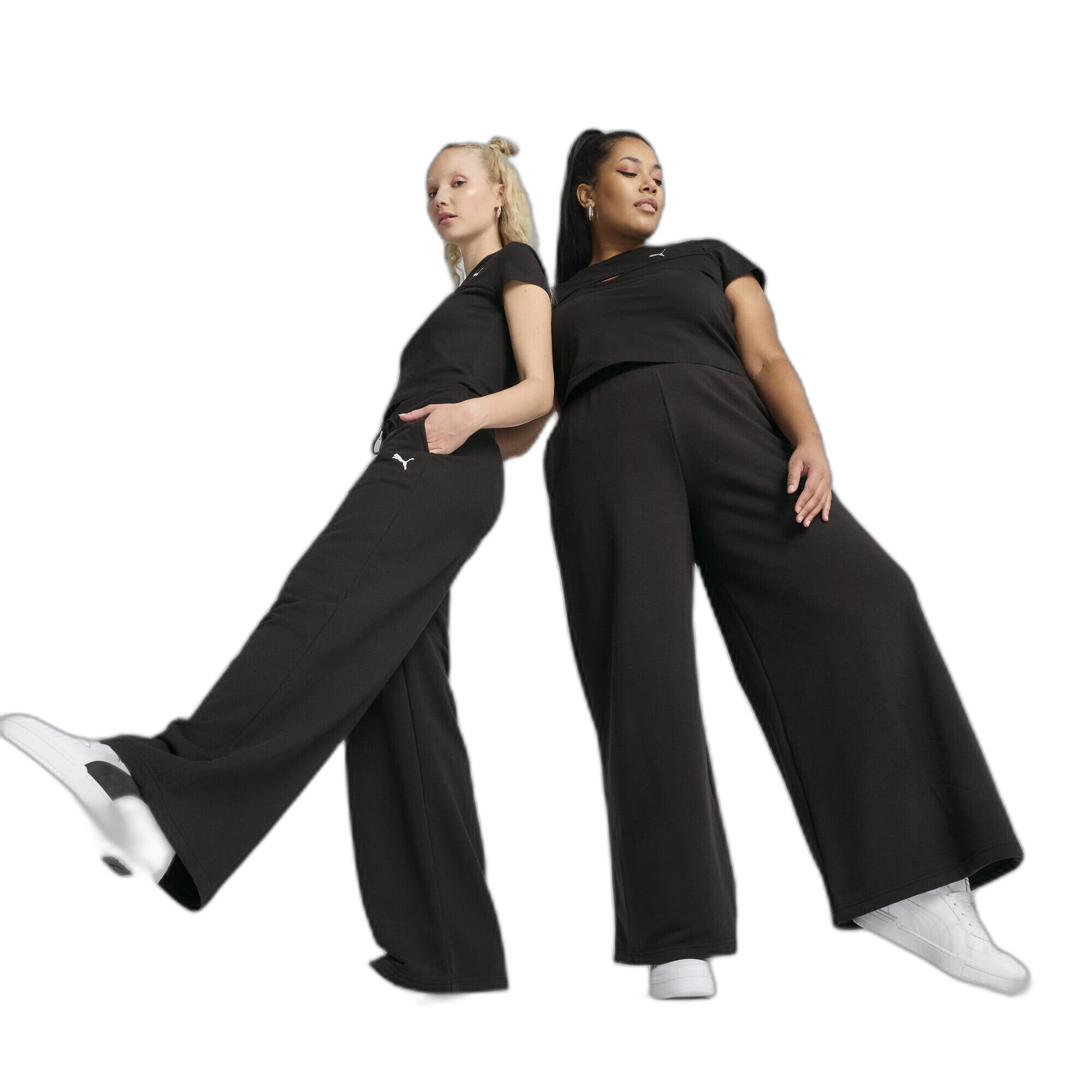 Spodnie damskie casual Puma Wardrobe Essentials TR Wide Leg