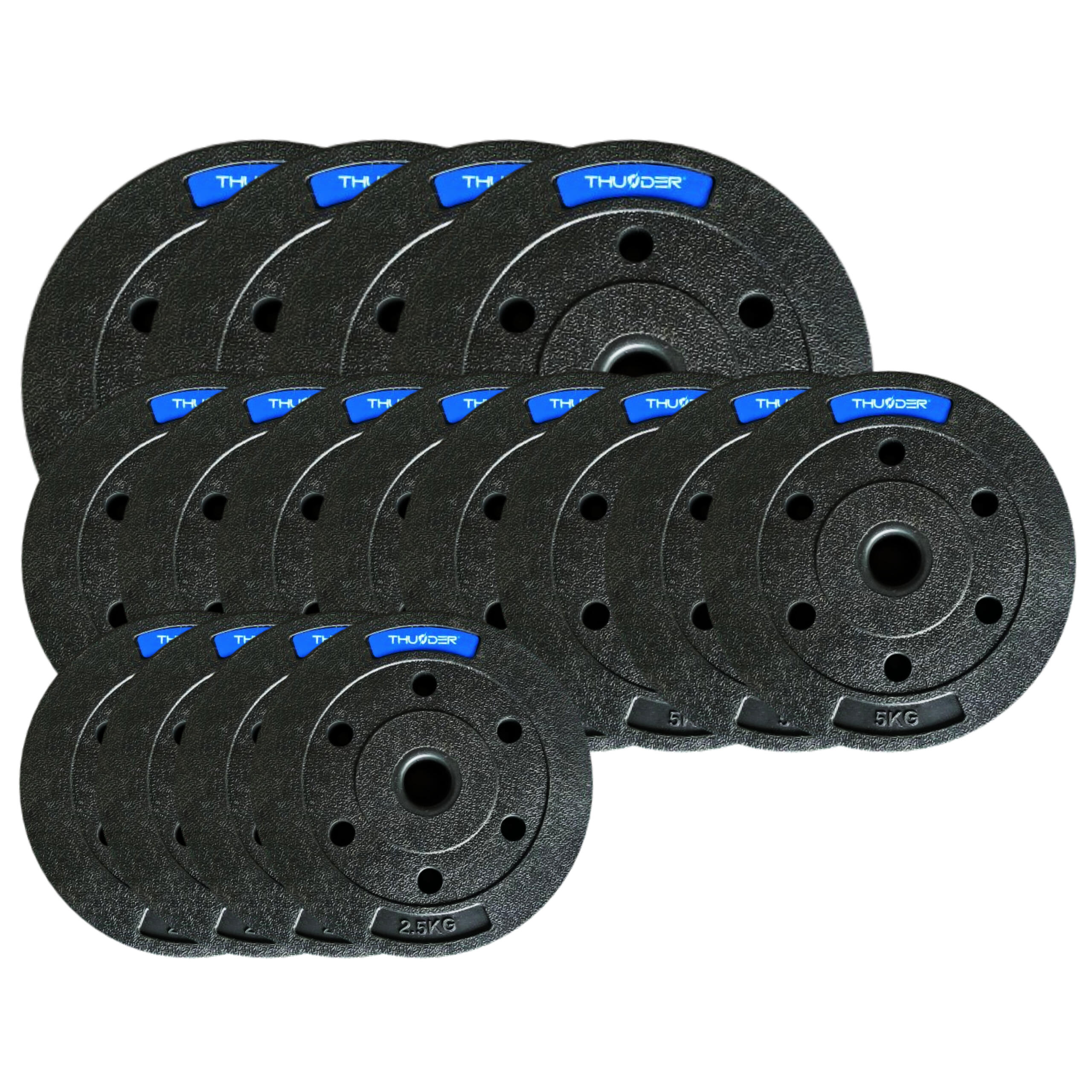 Zestaw obciążeń kompozytowych Thunder SET-B-10-90KG (4x10 8x5 4x2,5)