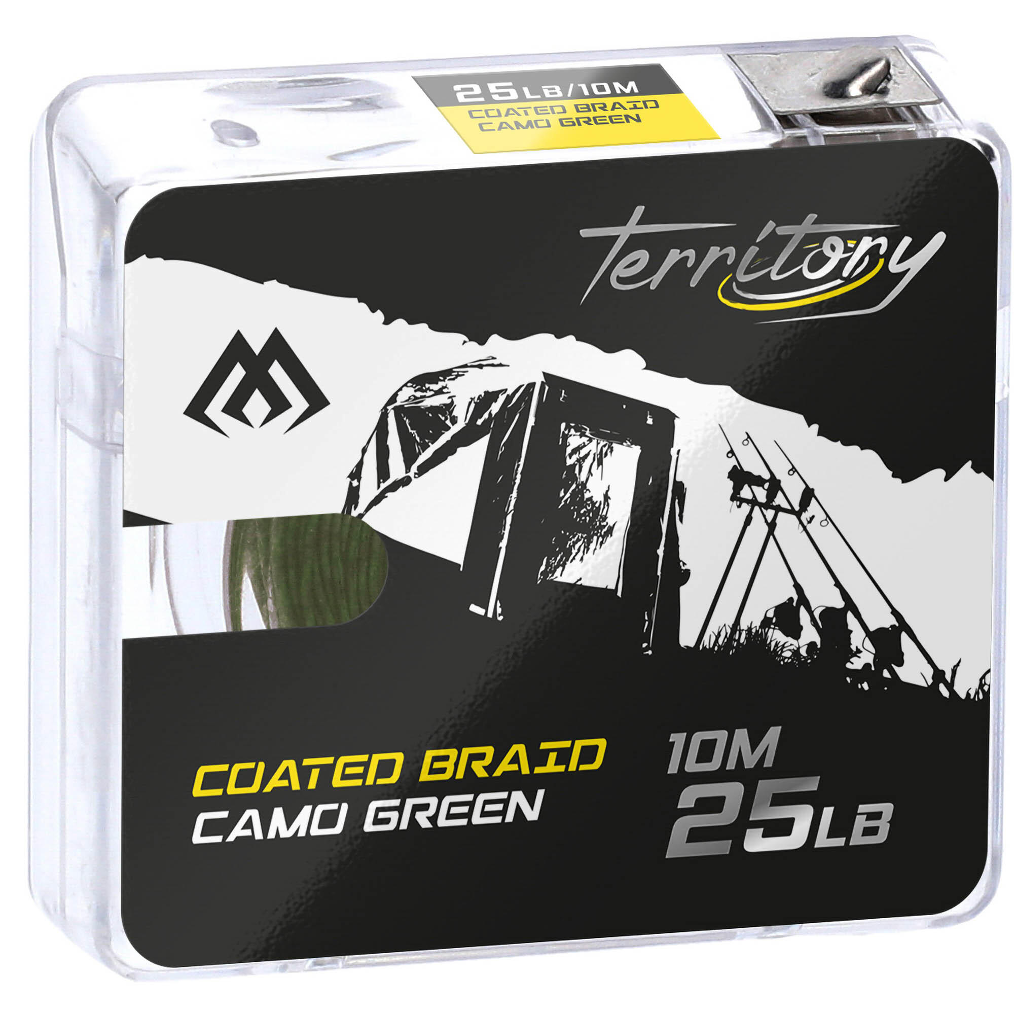 Plecionka Przyponowa Mikado W Otulinie Coated Brązowy Camo 35Lbs 10M