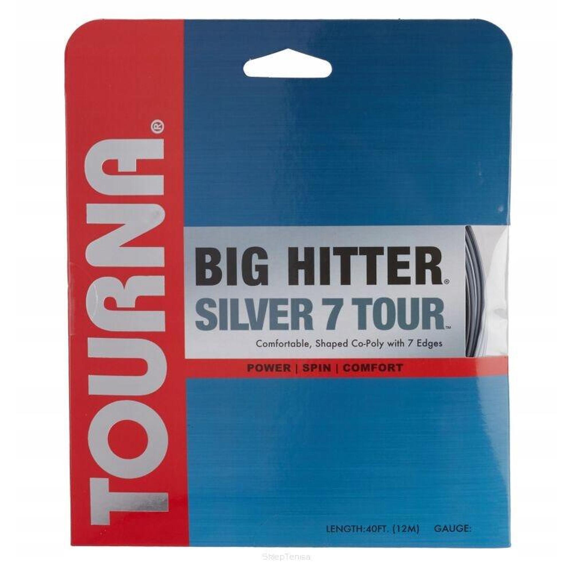 Naciąg tenisowy Tourna Big Hitter Silver 7 Tour - szary