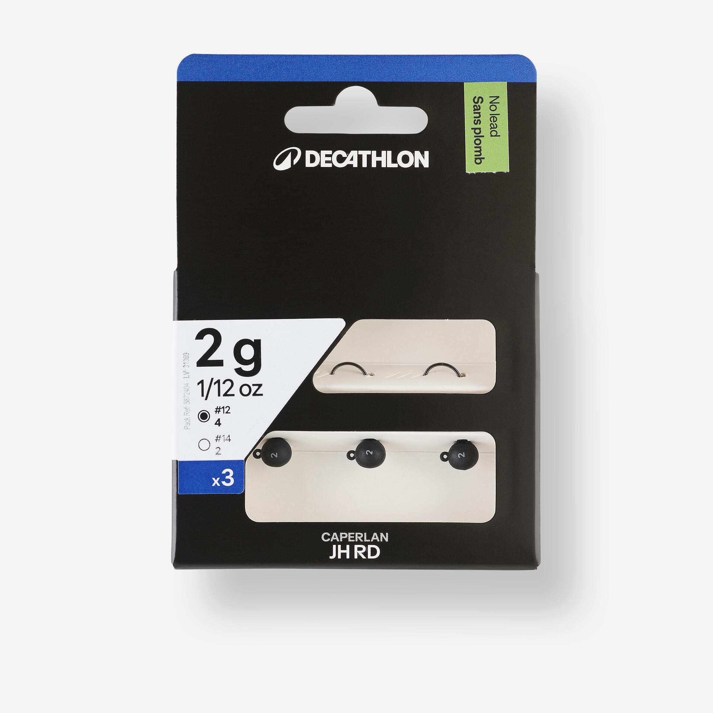 Główki jigowe okrągłe bezołowiowe czarne