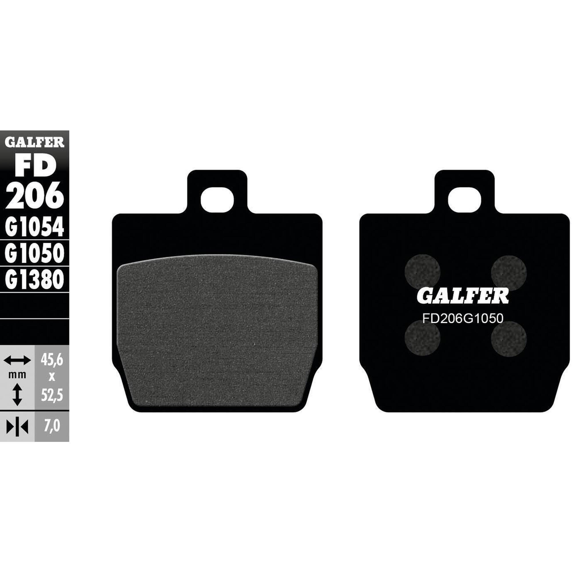 Klocki hamulcowe Galfer FD206 G1050 - Organiczne do Skuterów