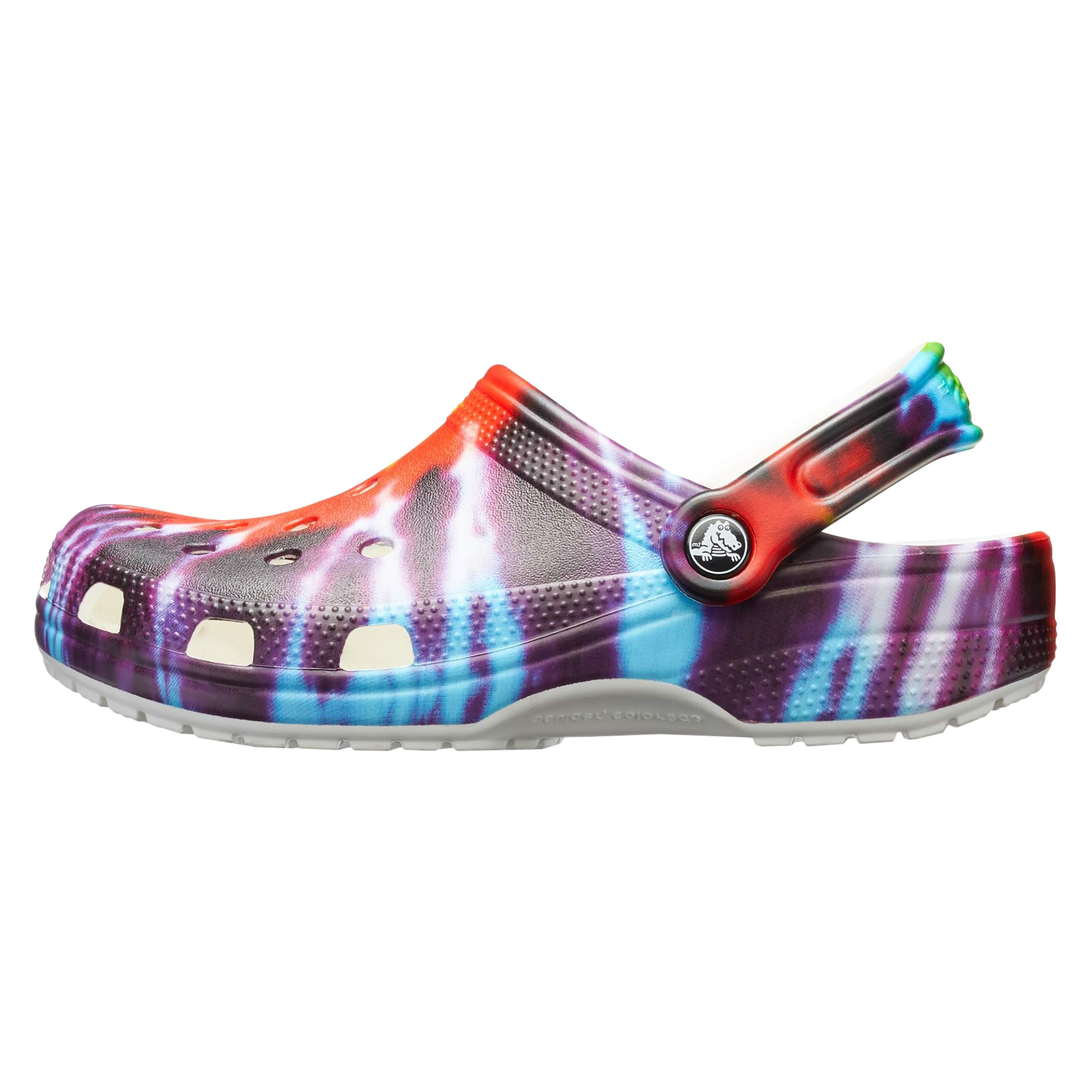 Crocs classic tie dye graphic clog