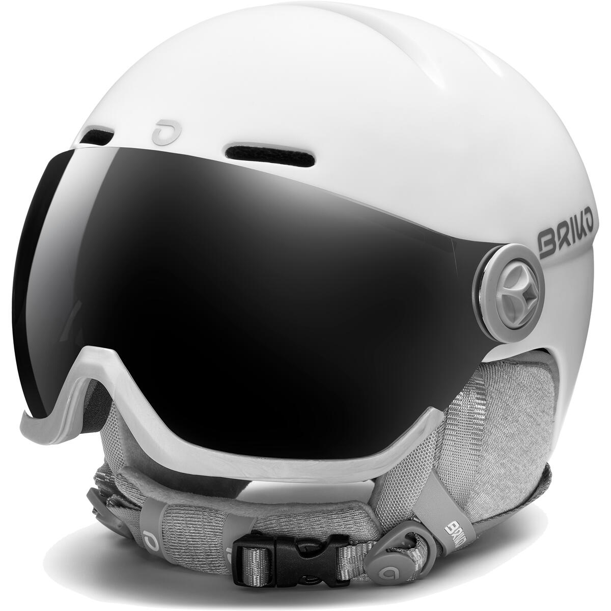 Briko - Blenda Visor - Kask narciarski - Mat - Biały - L - (58-60cm)