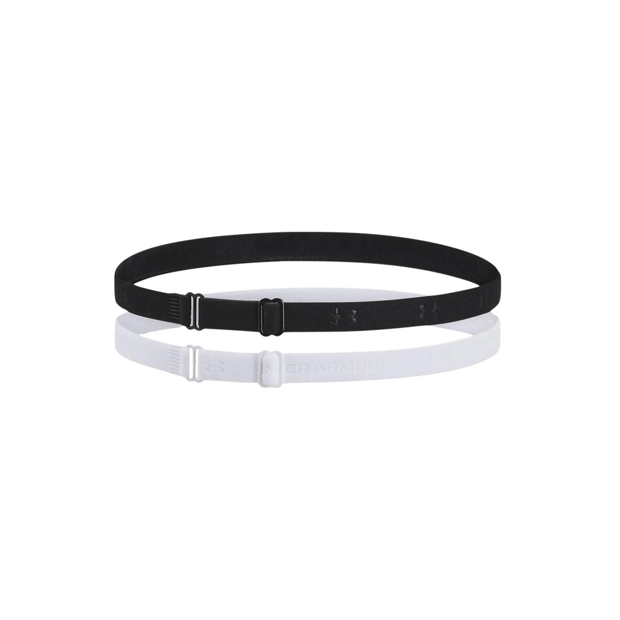 Opaska na głowę damska Under Armour Adjustable Mini Bands - black/mod gray
