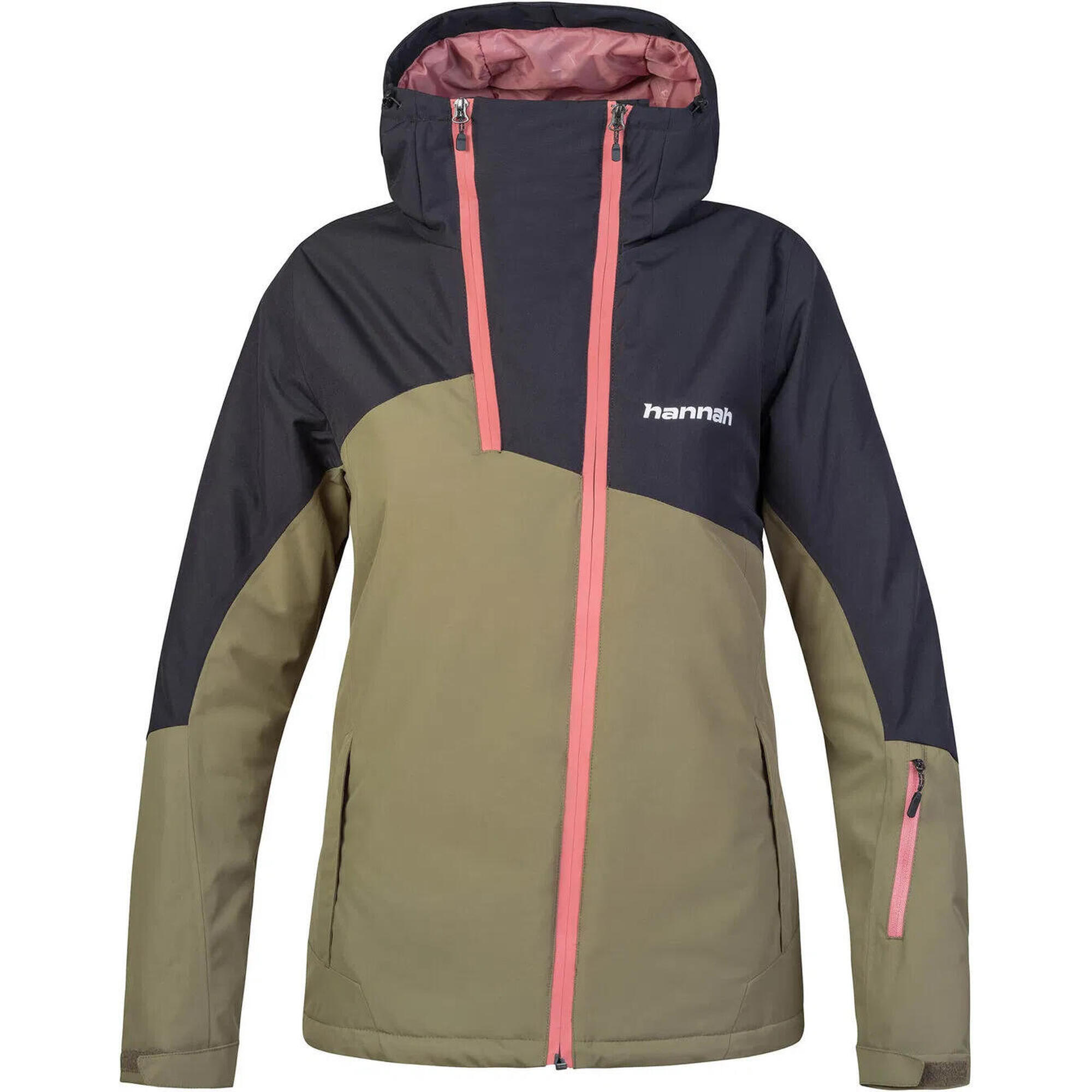 Kurtka damska narciarska Hannah Maky COL olive/antracyt 10000 mm