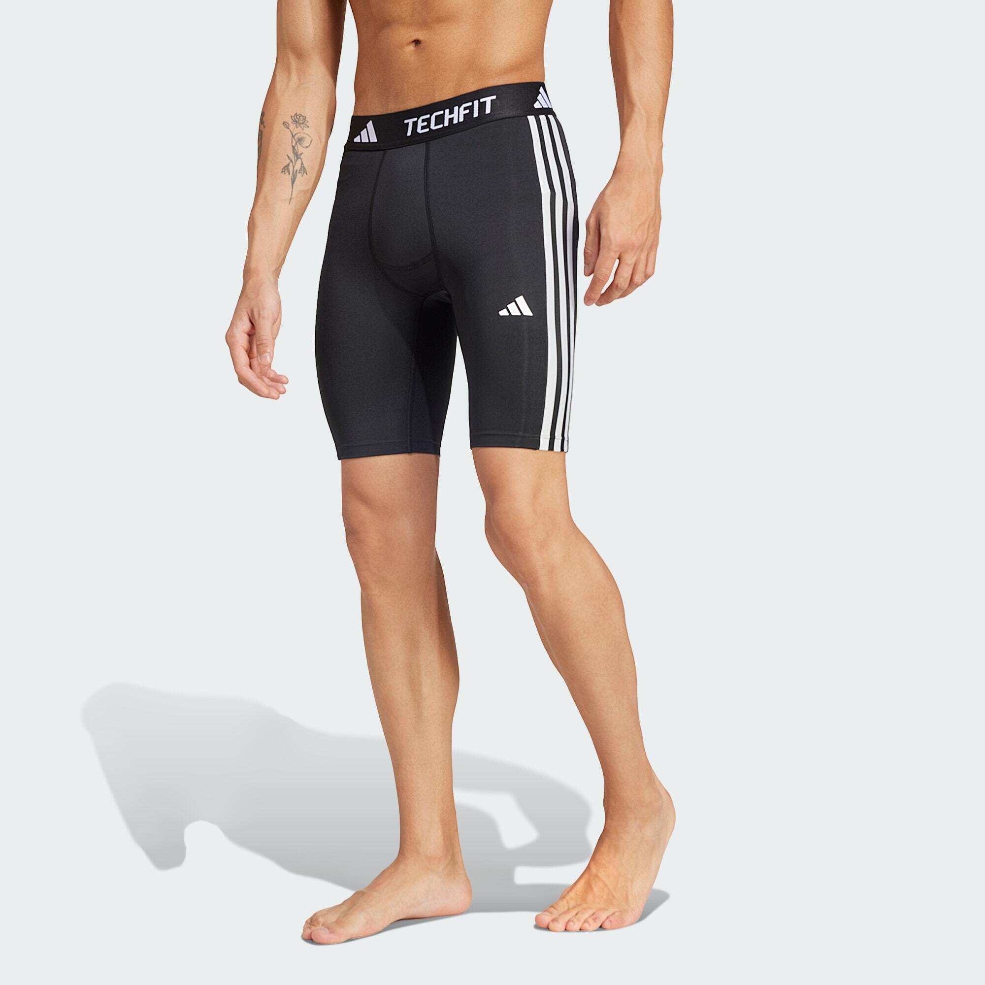 Krótkie legginsy TECHFIT Compression Training 3-Stripes