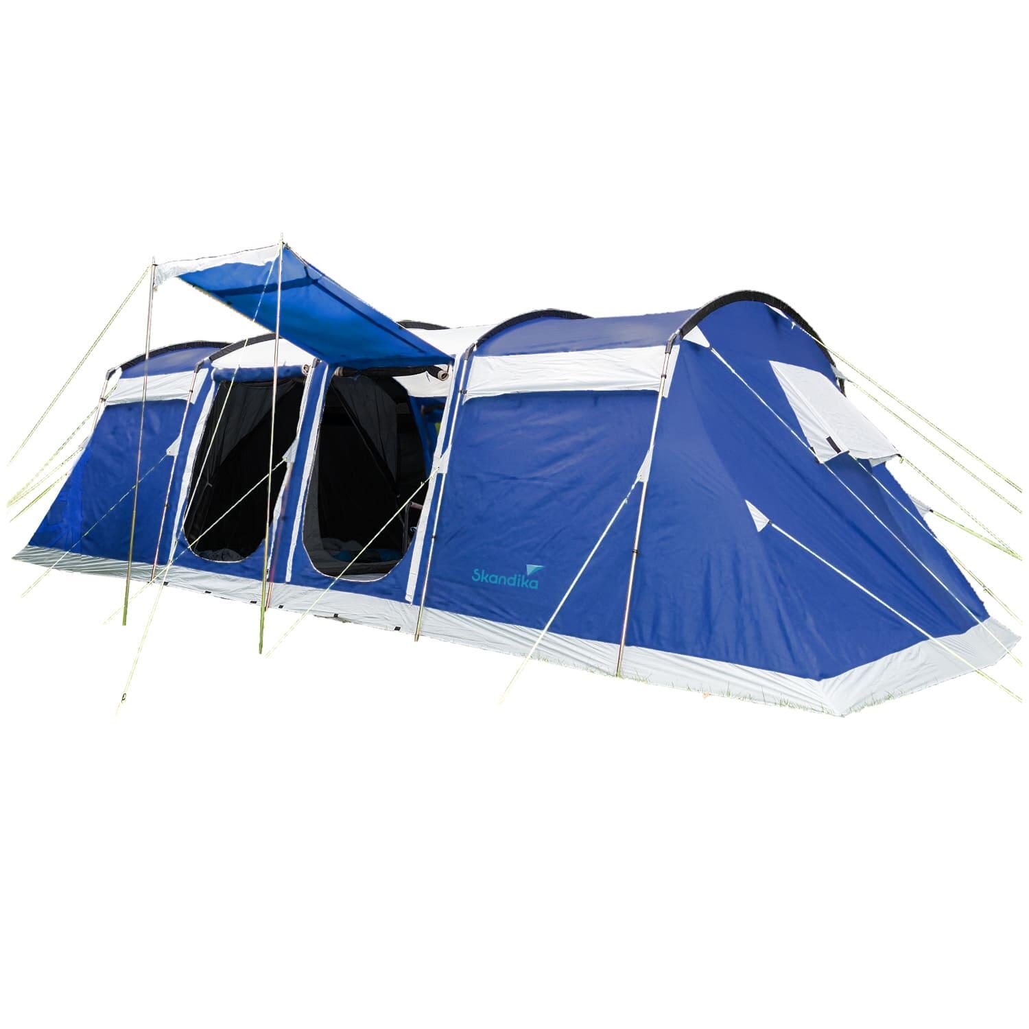 Namiot kempinowy Montana 8 Sleeper Protect, 8-osobowy, 3-4 sypialnie, niebieski