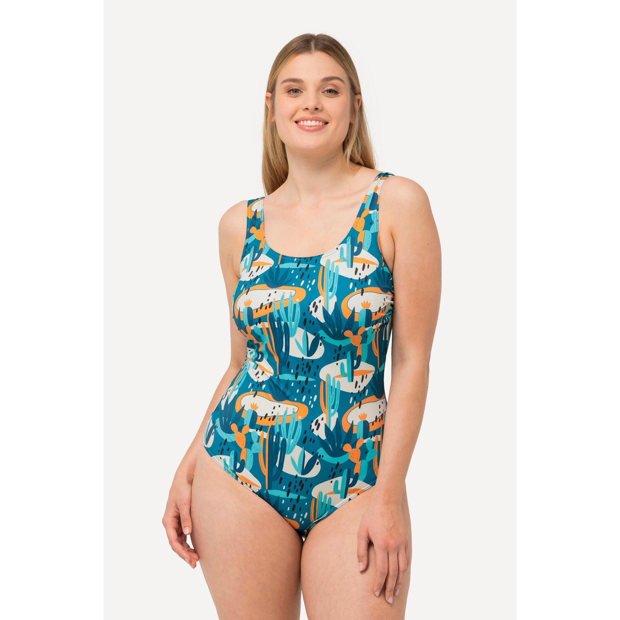 Damskie Kostium kąpielowy kaktusy bez miękkich miseczek marszczenia