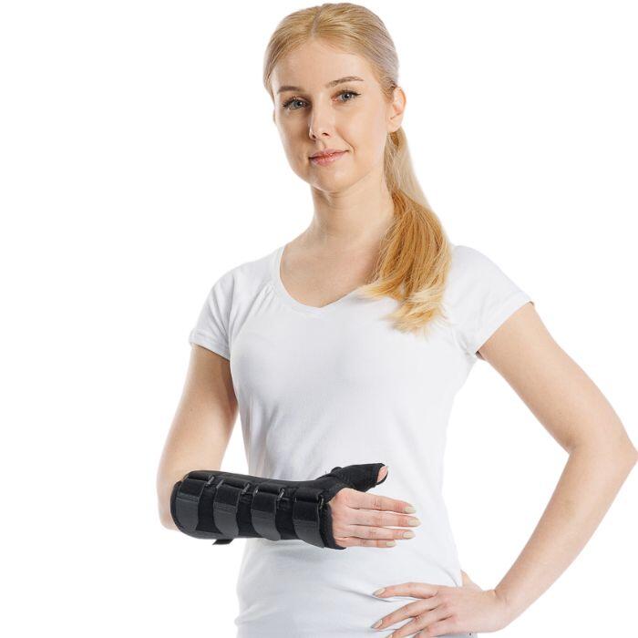 Orteza nadgarstka i kciuka prawa długa z szyną MSupport