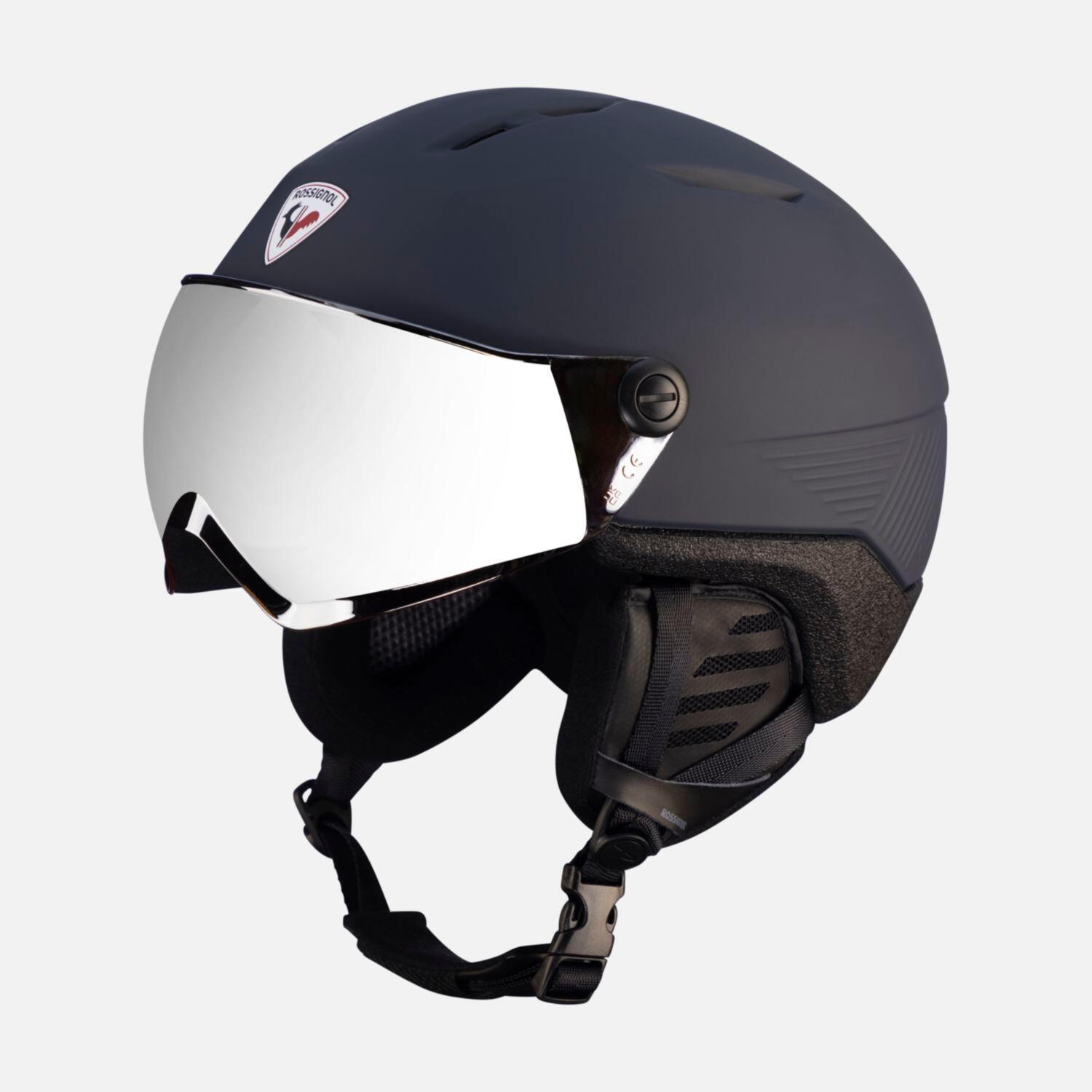 Sporty zimowe Kaski Rossignol Fit Visor Impacts Kask Narciarski - L-XL - Strato