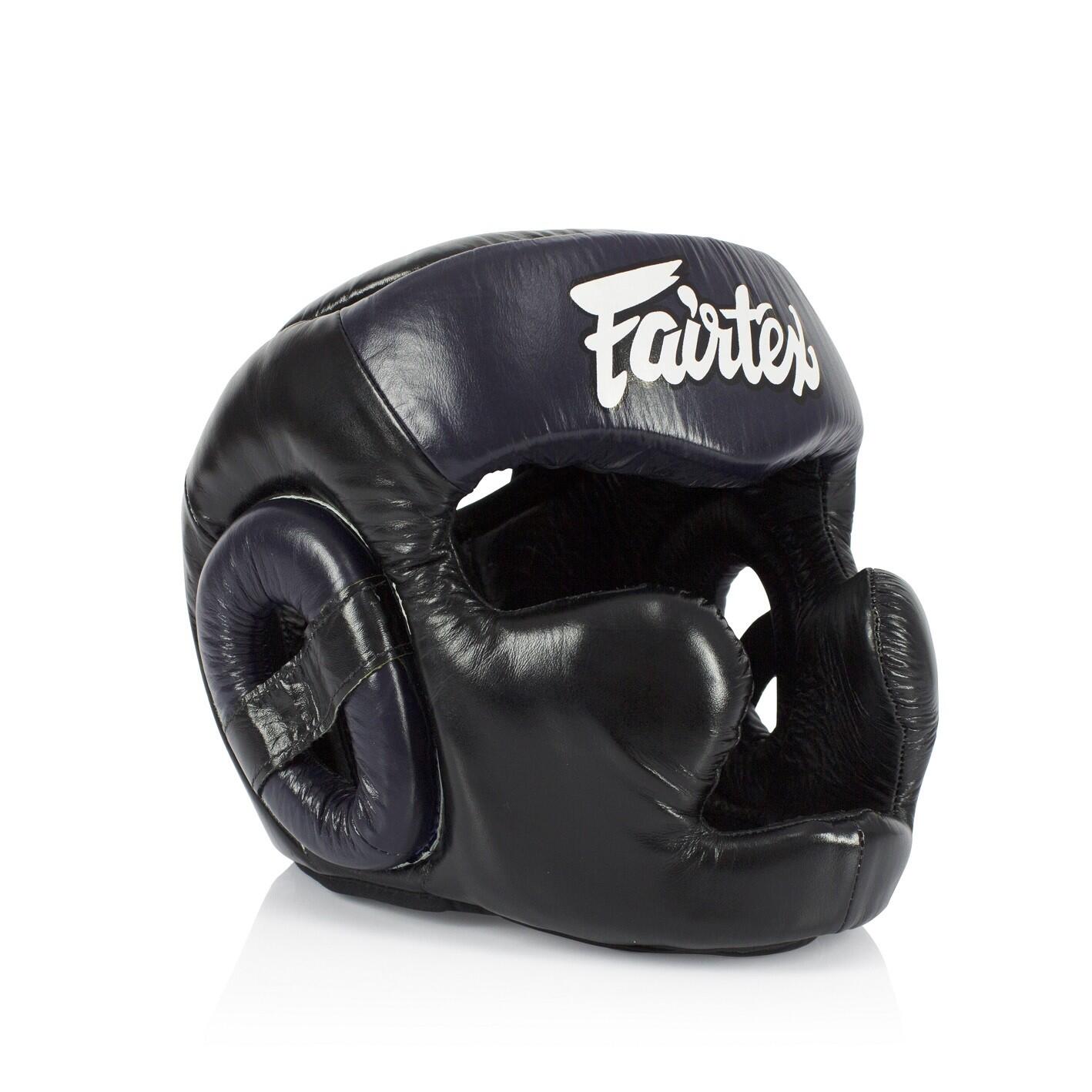 Kask Bokserski Fairtex HG13 Czarny/Niebieski M