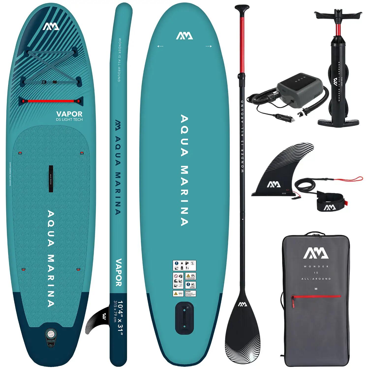 Deska do pływania SUP Board Pompowana Aqua Marina Vapor 10'4" + Pompka PBG6