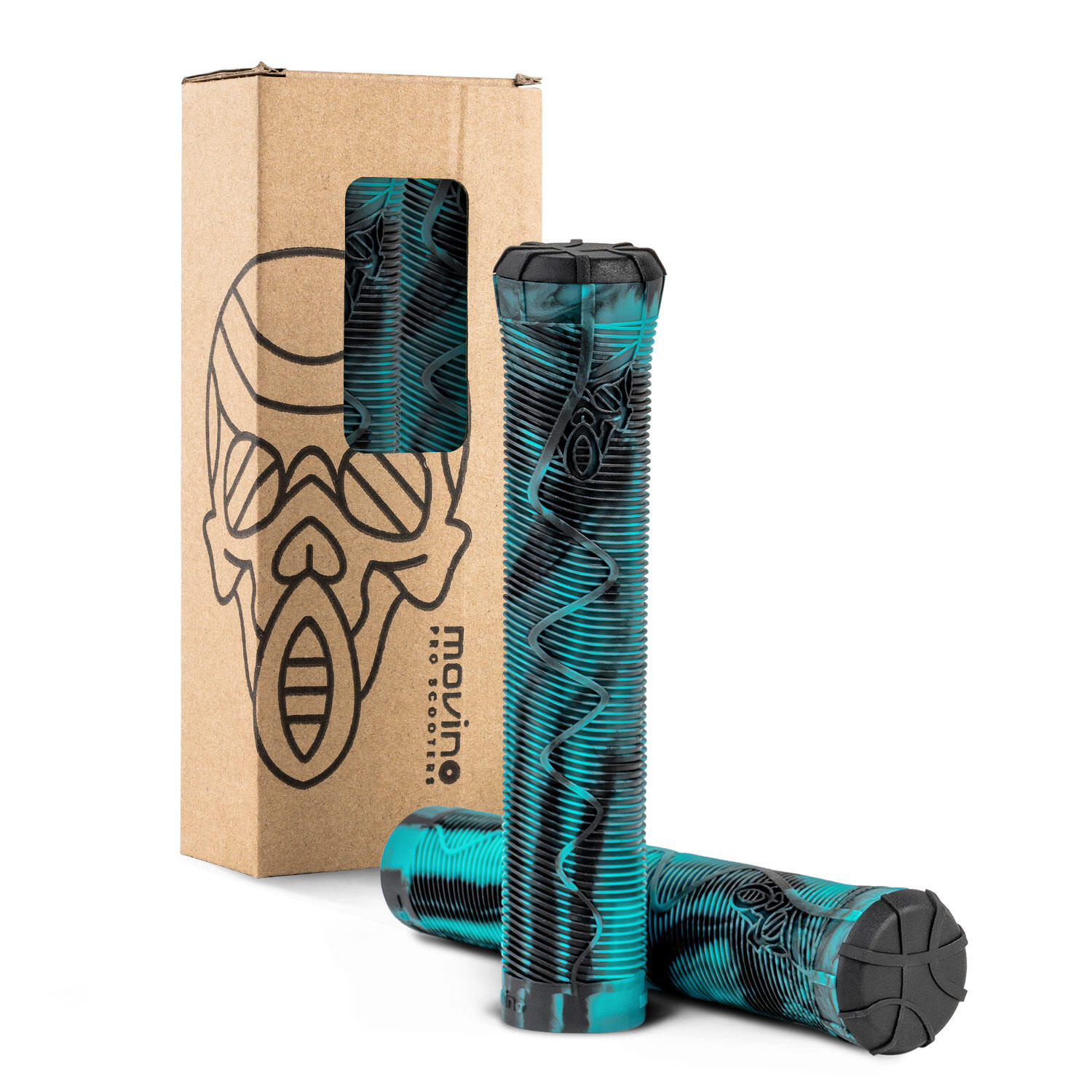 Gripy do hulajnogi wyczynowej dla dzieci Movino 160 mm 2 szt. / black-blue 9095