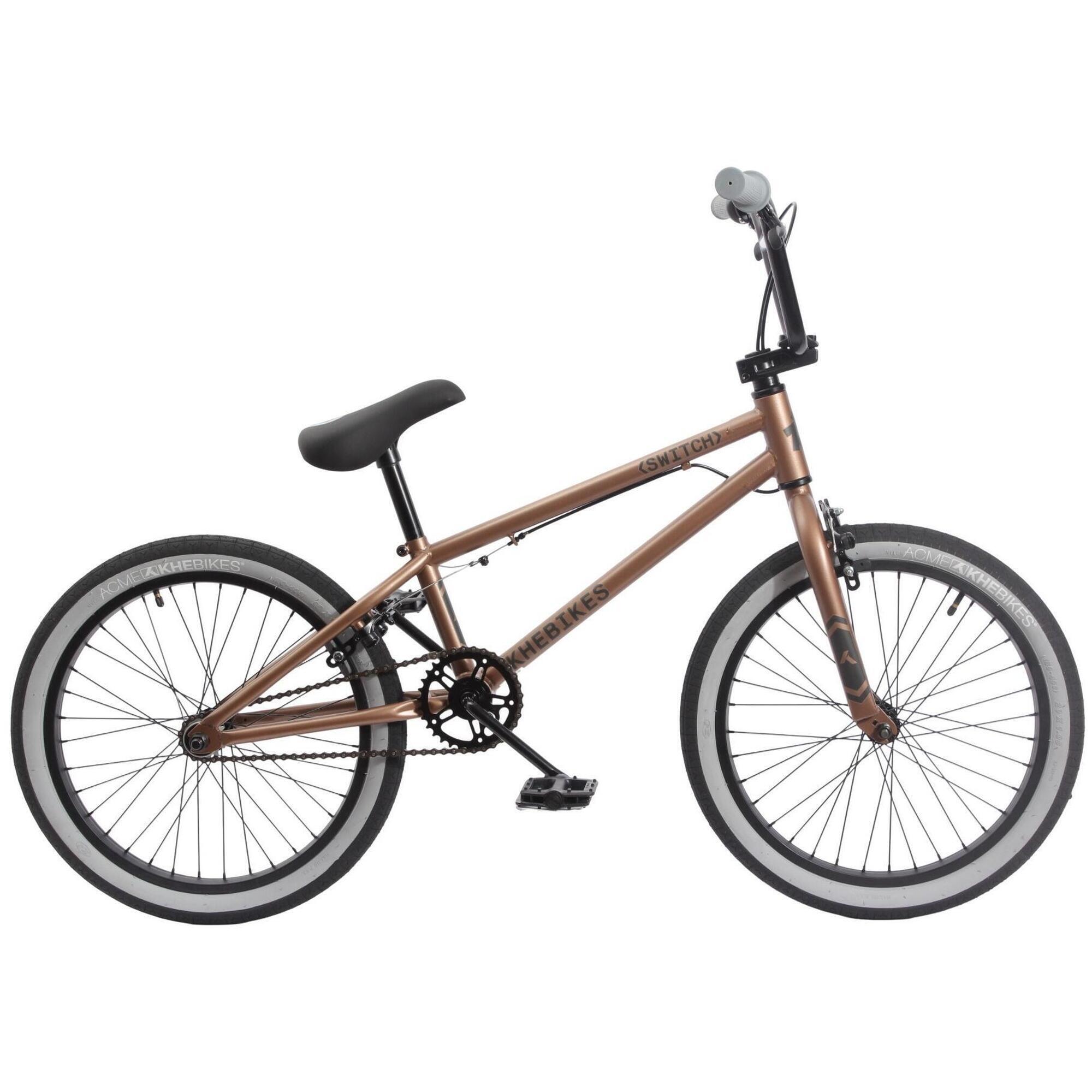 BMX rower dzieci SWITCH brązowy 20 cali 11,3 kg