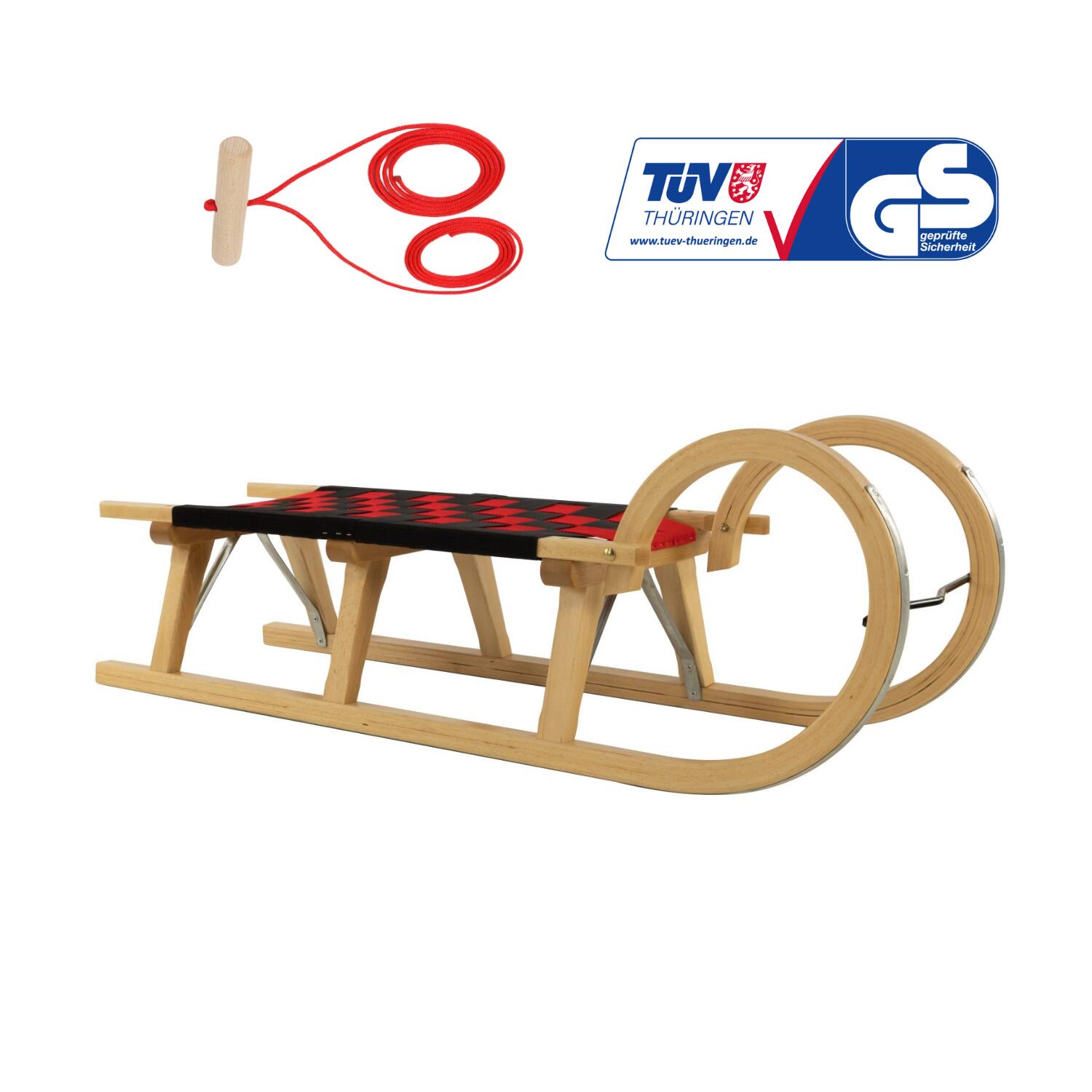 Sanki drewniane AD322/D110/AD299 Zestaw ze sznurkiem DUO HOLL