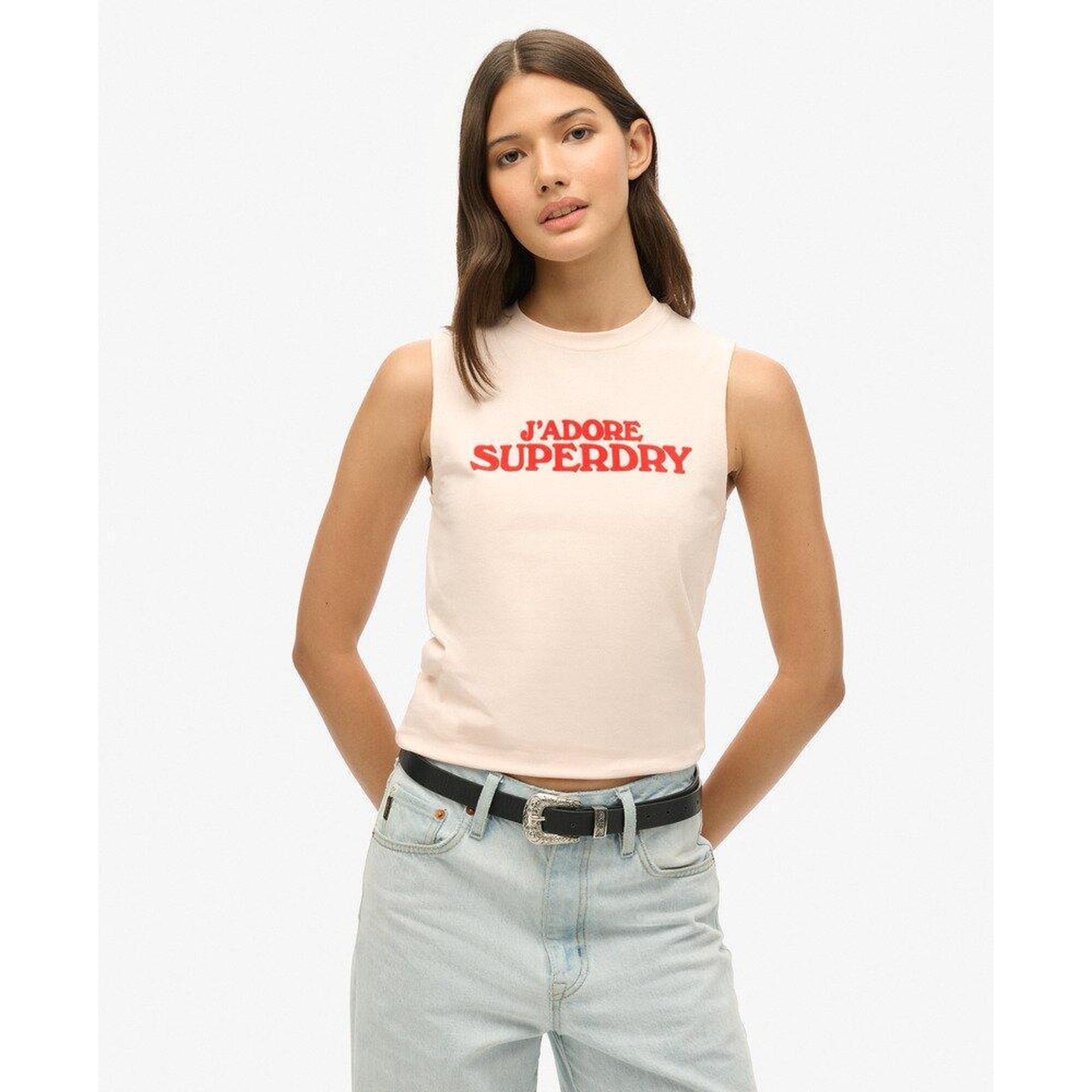 Luksusowy, dopasowany top sportowy z grafiką