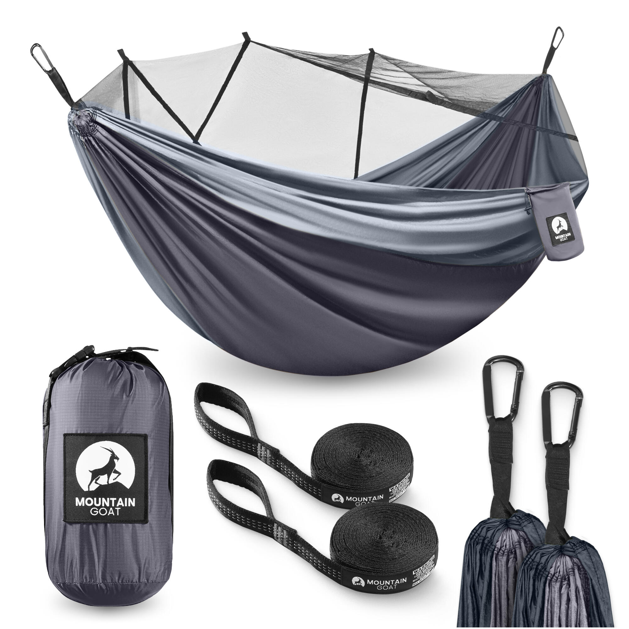 Hamak turystyczny dwuosobowy z moskitierą MOUNTAIN GOAT