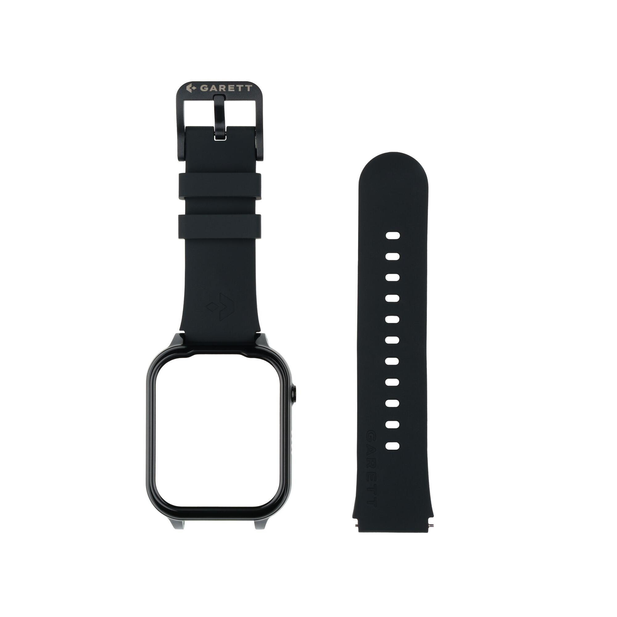 Czarny Pasek Silikonowy Garett Kids Essa GO 4G - Wymień i Baw się - Garett