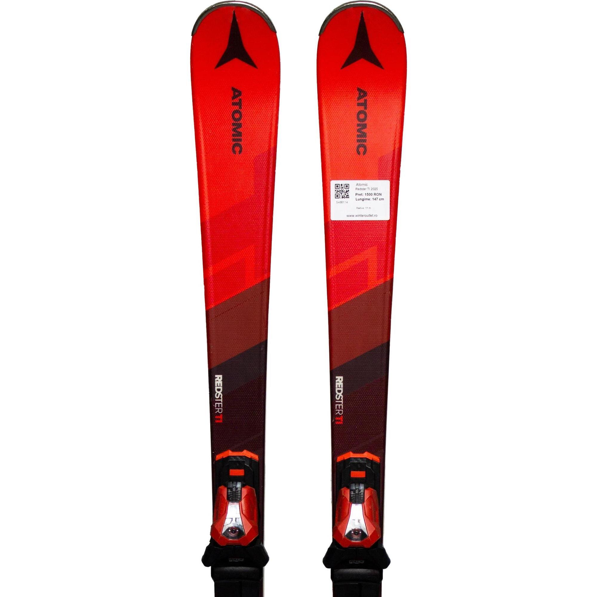 Second Life- Narty ATOMIC Redster TI 2025, 147 cm- Stan bardzo dobry