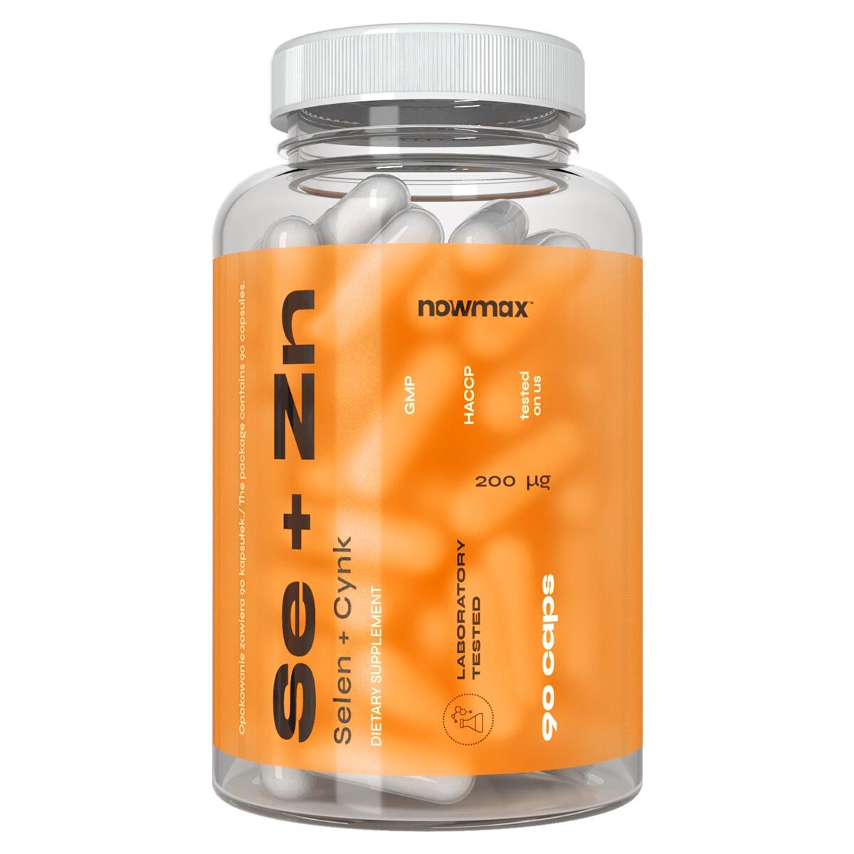 Selenium 200mcg + Zinc nowmax® 90 kaps
