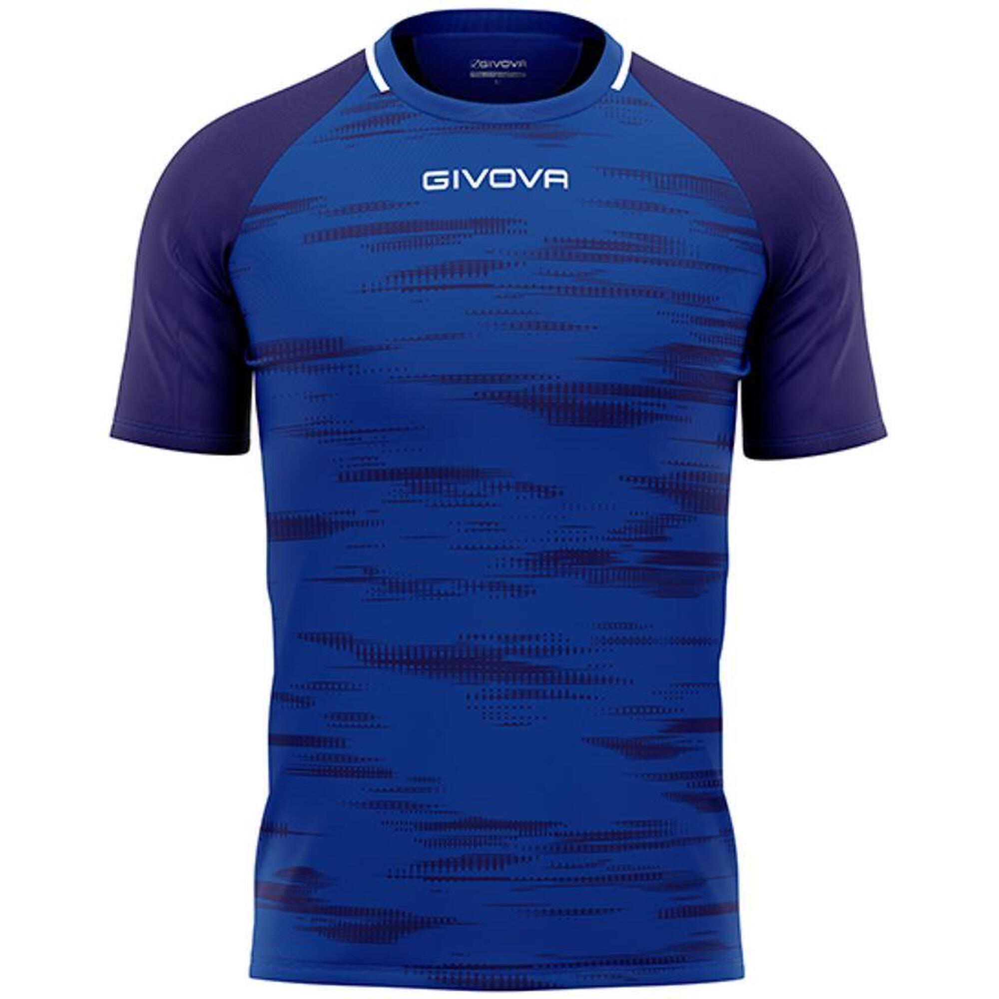 Givova Pixel Koszulka Sportowa Royal Blue 3XS - Oddychająca i Lekka
