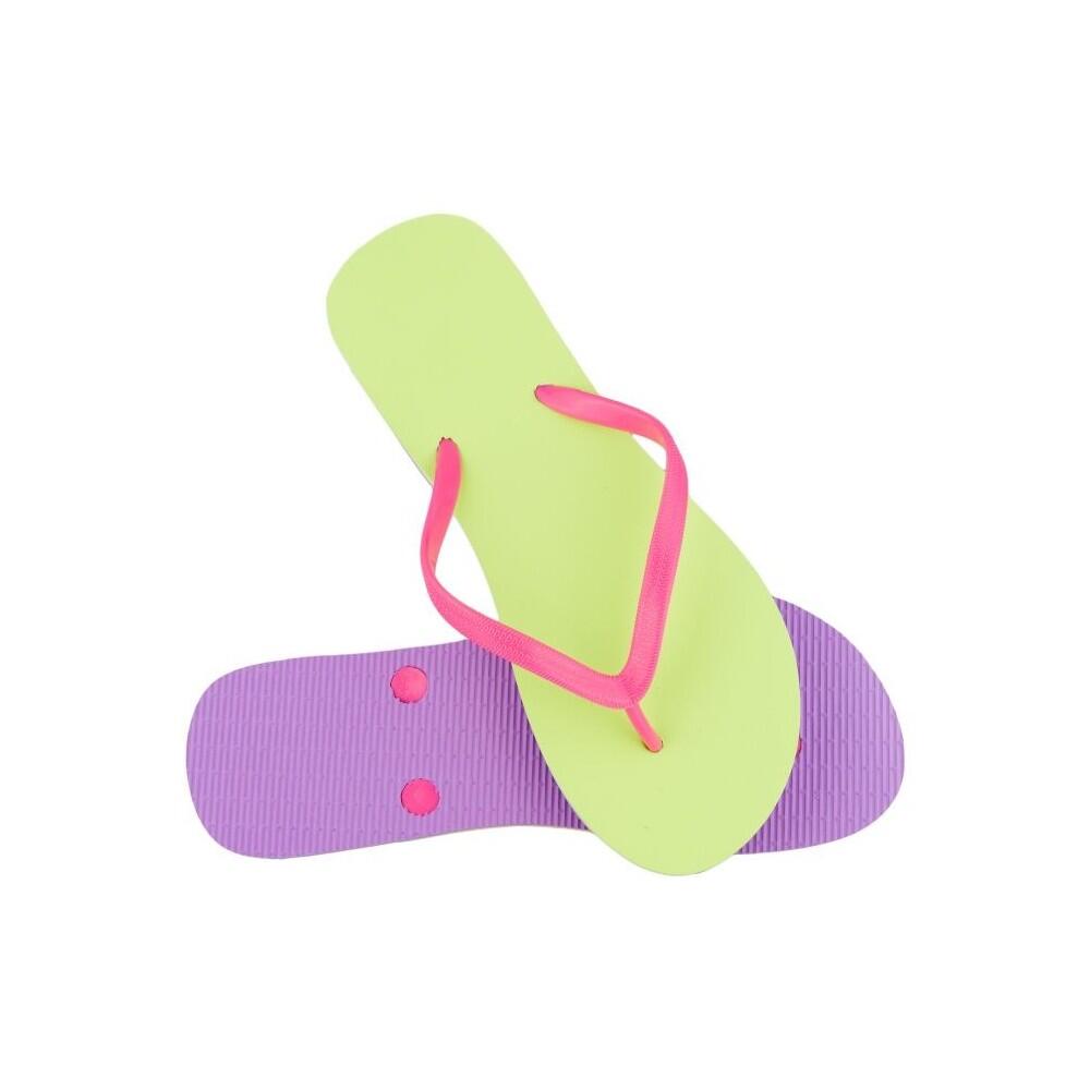 Japonki basenowe damskie aqua-sport fluo