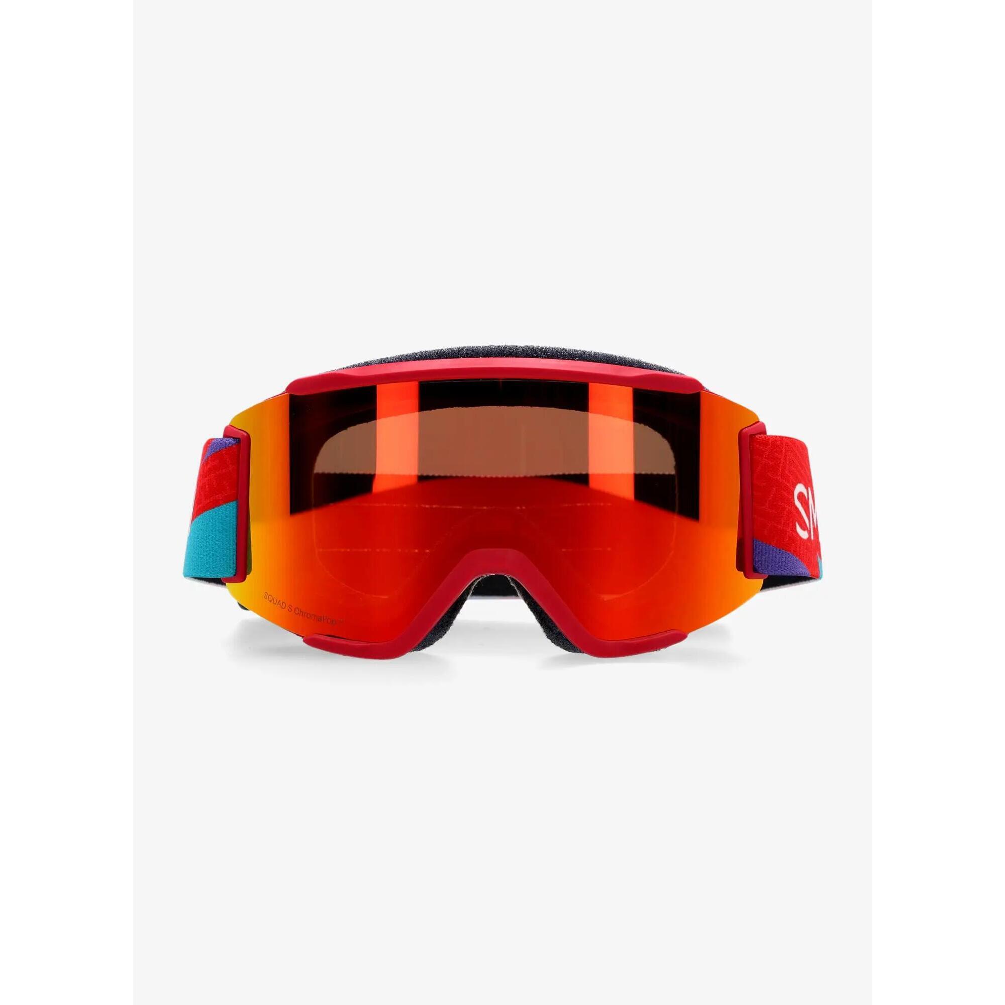 Gogle narciarskie Smith Squad S - crimson a-maze-zing