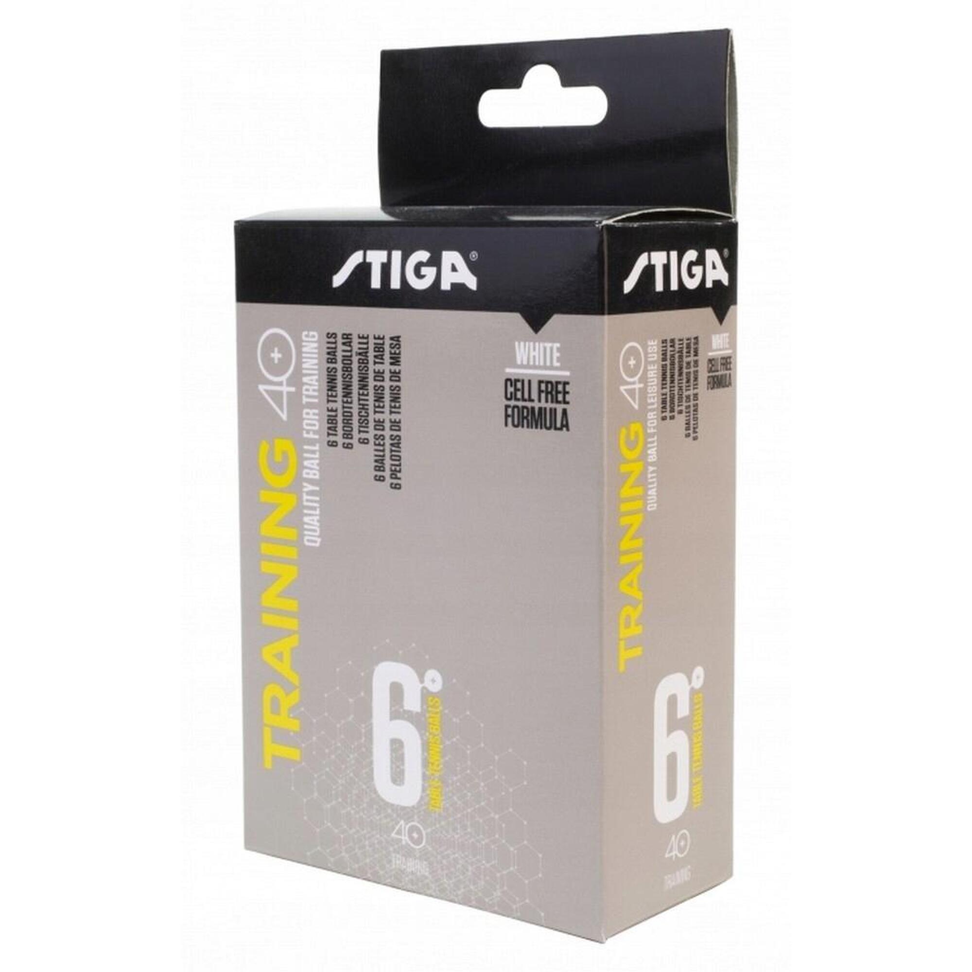 PIŁECZKI DO TENISA STOŁOWEGO ping ponga treningowe 6 szt. STIGA białe