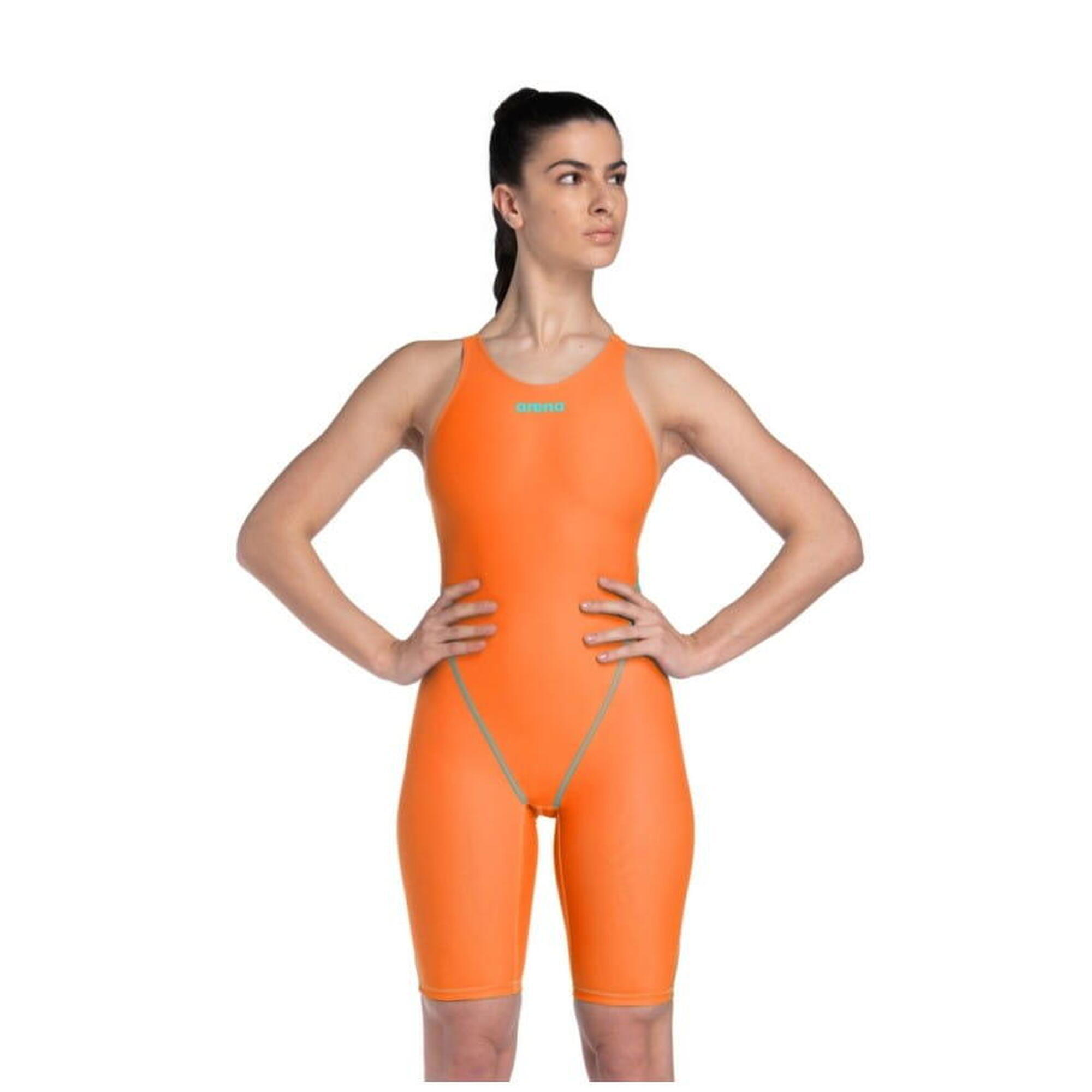 Strój startowy Arena Powerskin ST NEXT Damski Open Back Orange LE UK 34