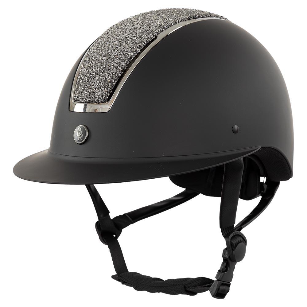 Kask jeździecki z daszkiem polo BR Equitation Omega Glamourous