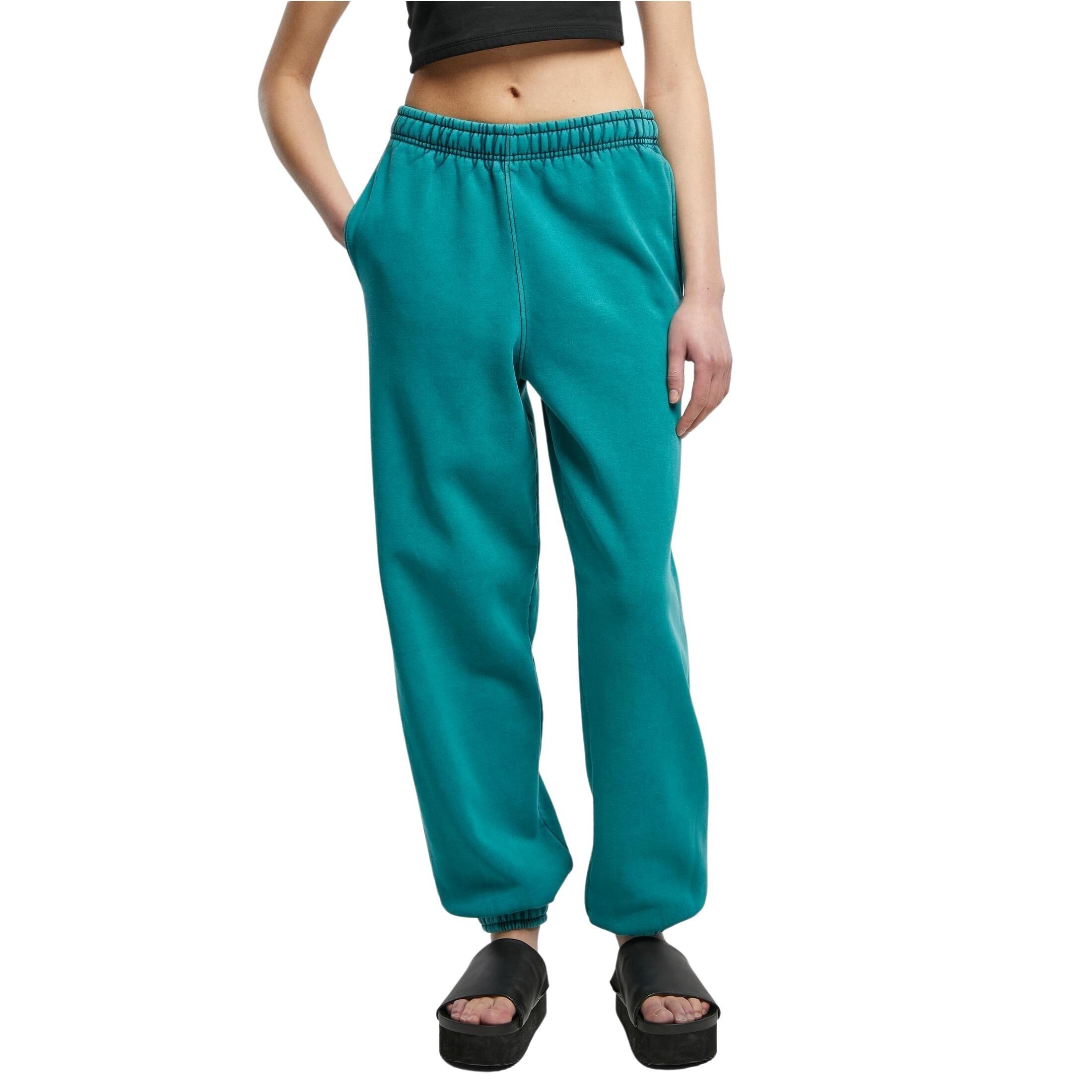 Damskie spodnie z wysoką talią Urban Classics Stone Washed