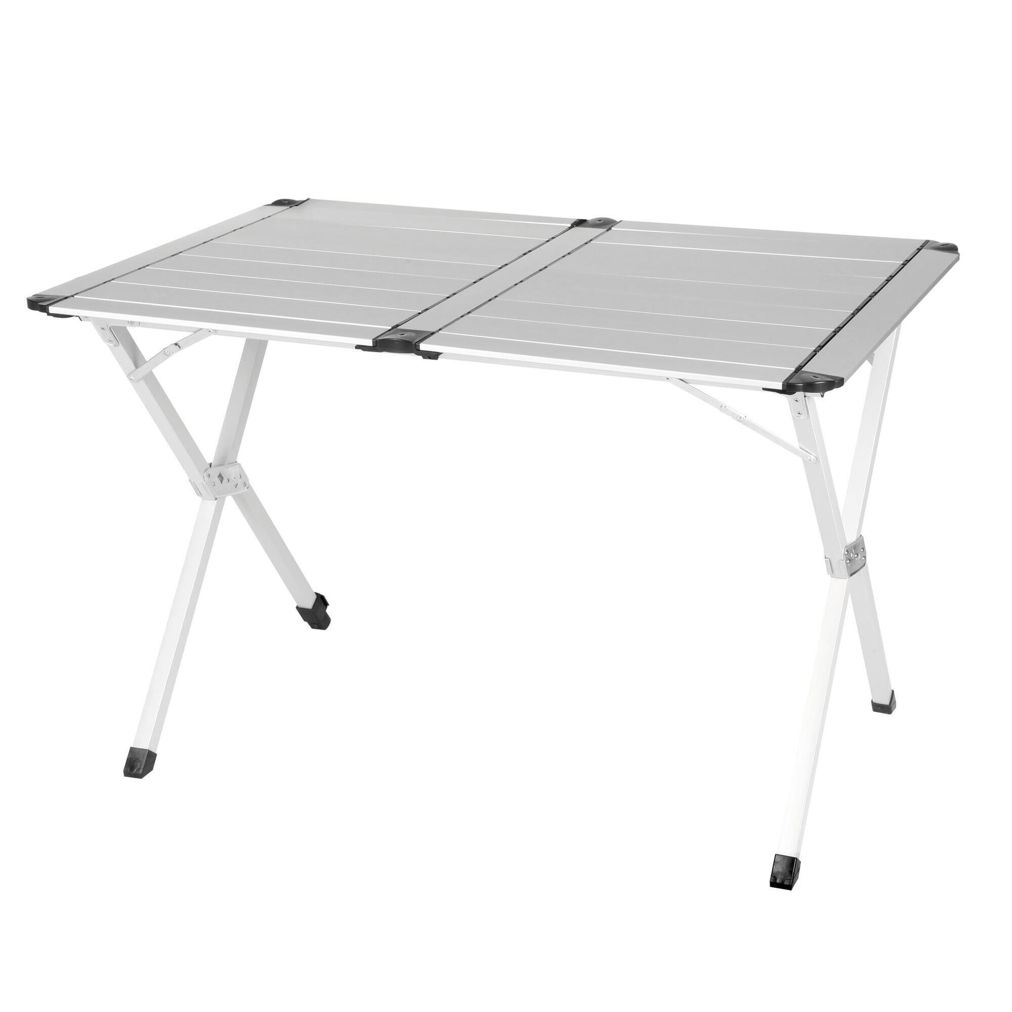 Stół kempingowy Olvera, blat na kółkach, regulowana wysokość