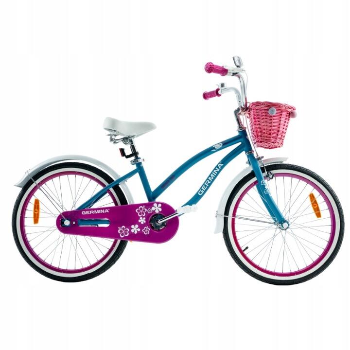 Rower dziecięcy dla dziewczynki cruiser plażowy miejski GERMINA 20"