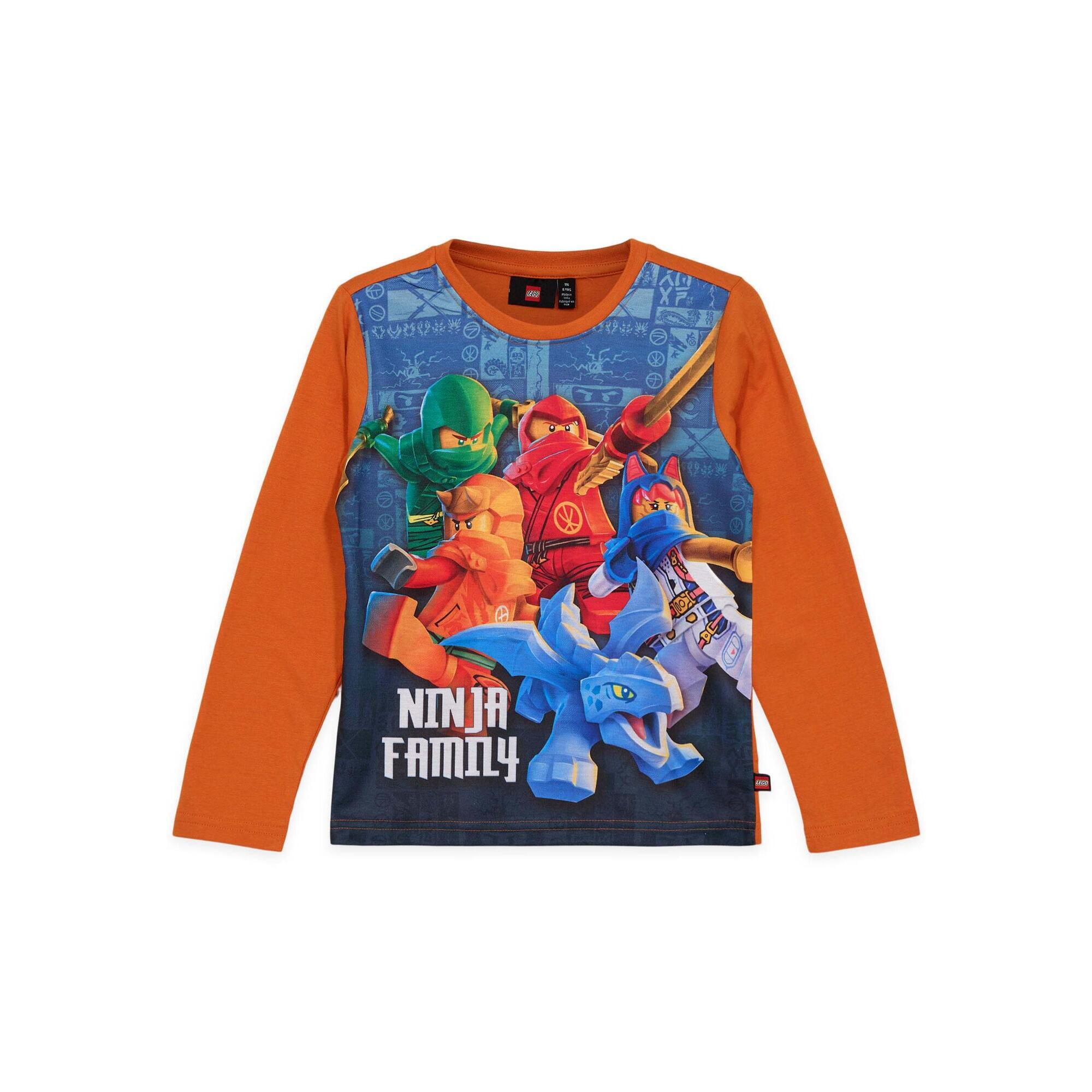 Koszulka Dziecięca z Długim Rekawem LEGO Ninjago Tano 701 Pomarańczowa