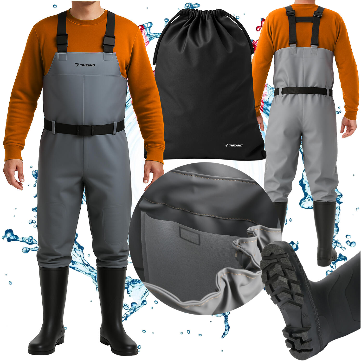 Wodery Wędkarskie Spodniobuty na Ryby 45