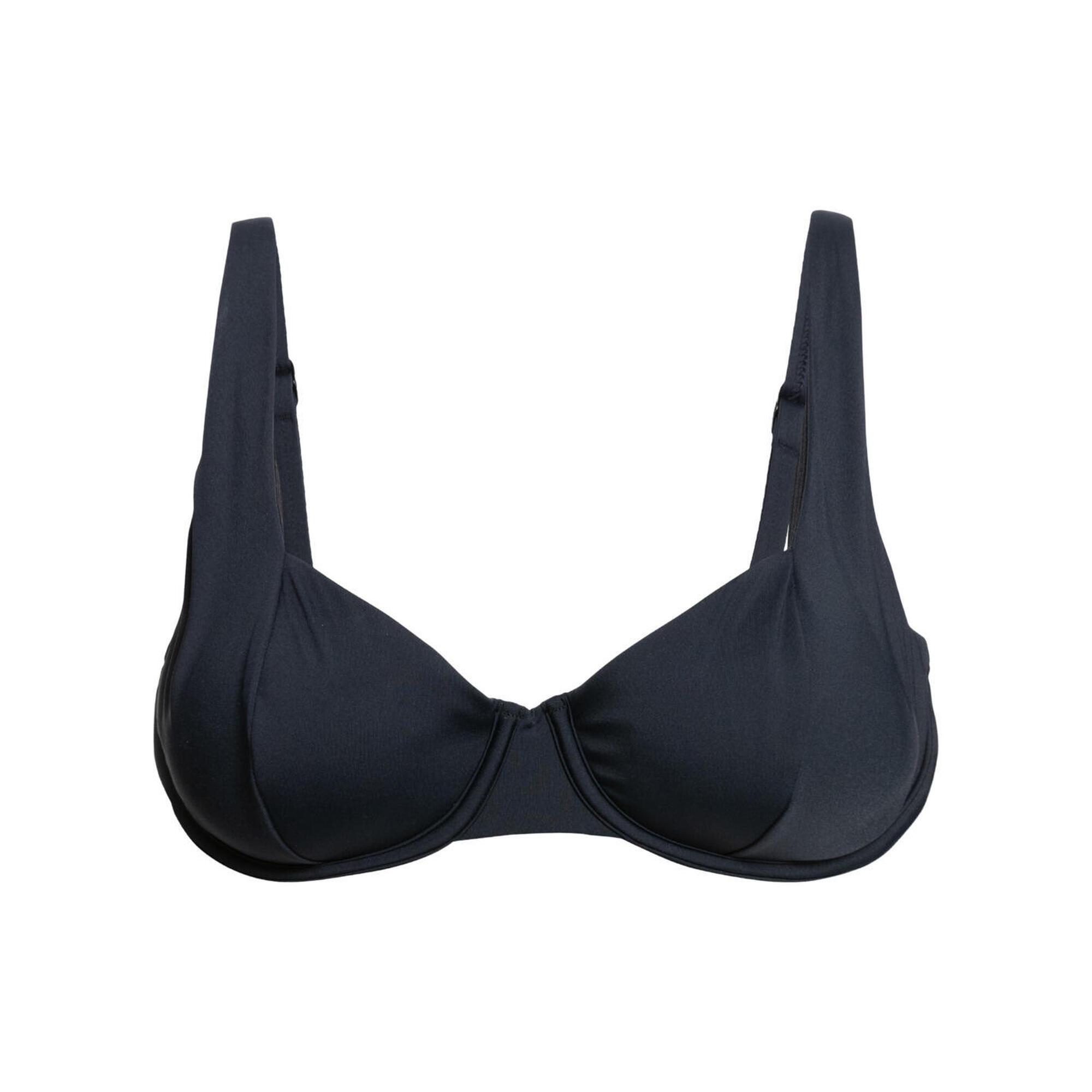 Stanik bikini D-cup dla Kobiety BEACH CLASSICS Czarny