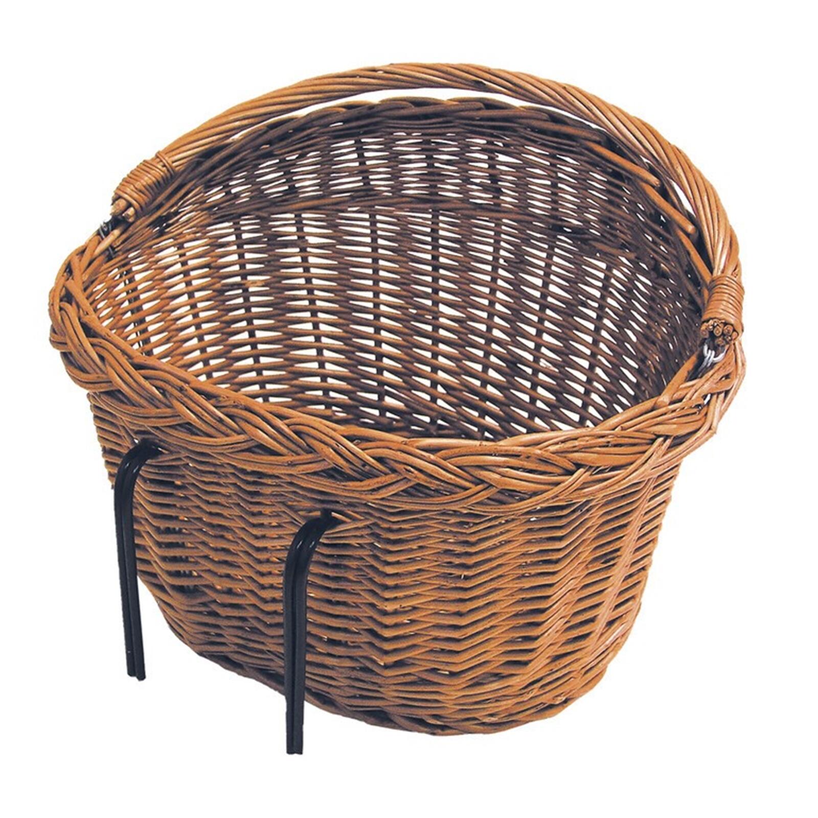 Wiklinowy Kosz Rowerowy Detroit Owalny - 39X27X22 Cm