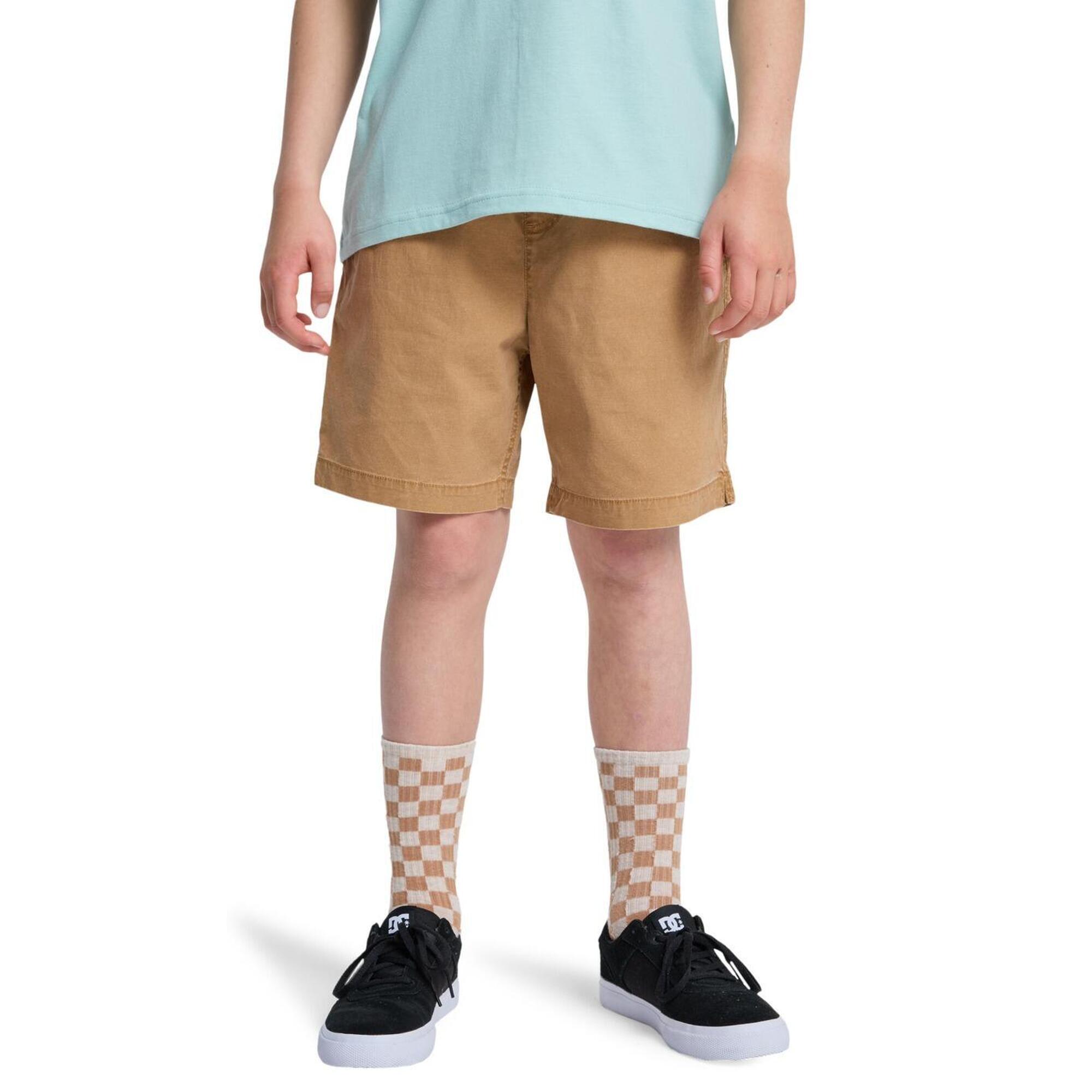 Spodenki z elastyczną talią dla Chłopcy TAXER YOUTH 15" Brązowy