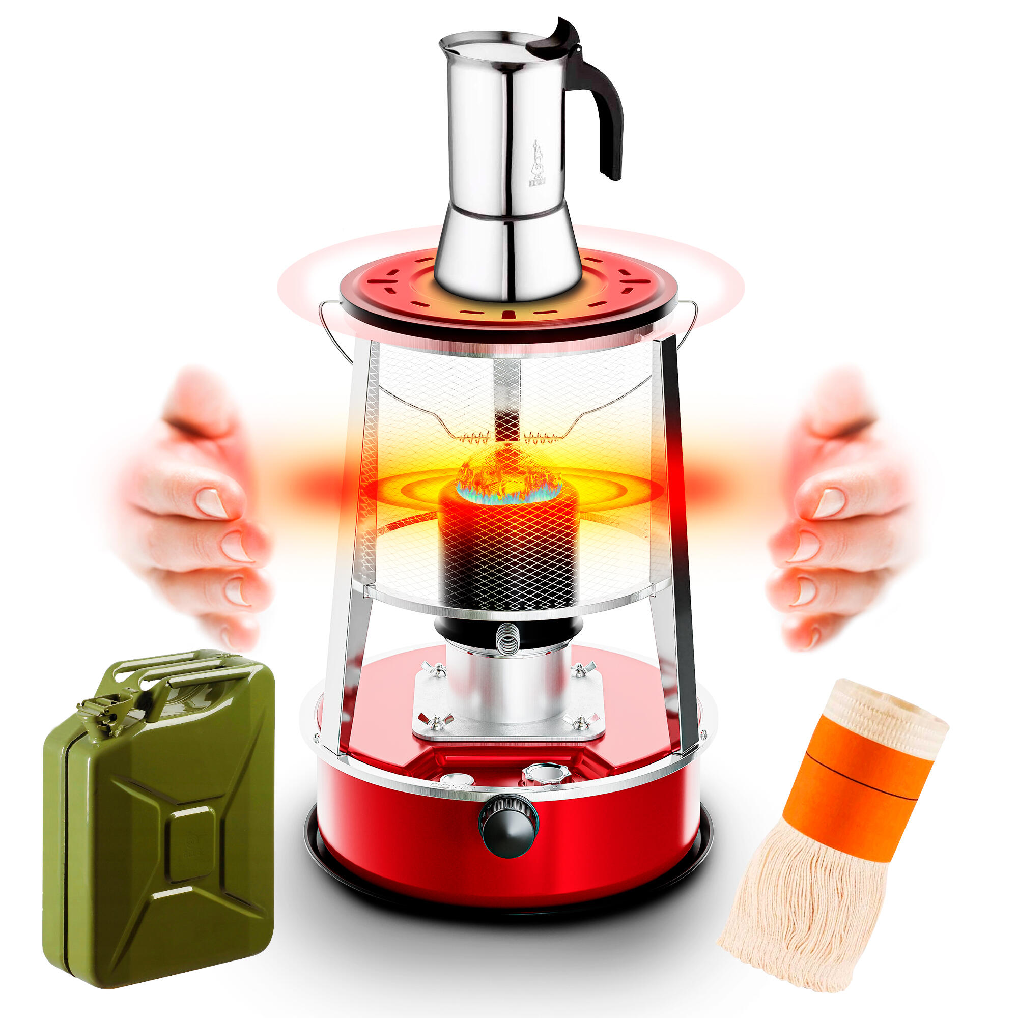 Kuchenka turystyczna naftowa + grzejnik naftowy