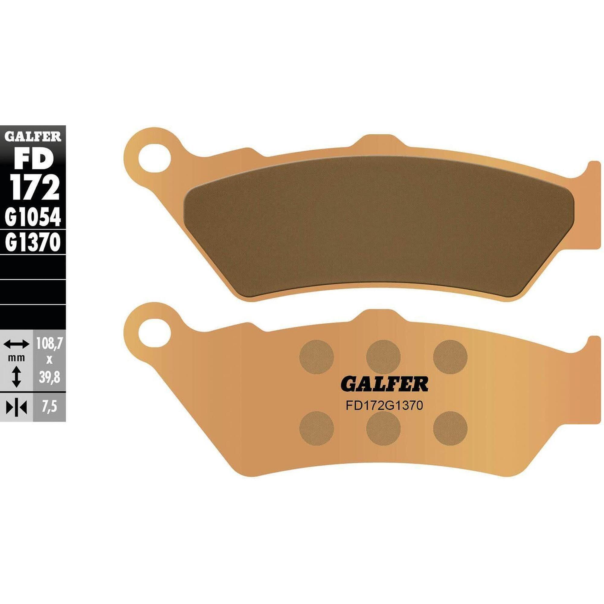 Klocki hamulcowe Galfer FD172 G1370 z metalu sinterowanego