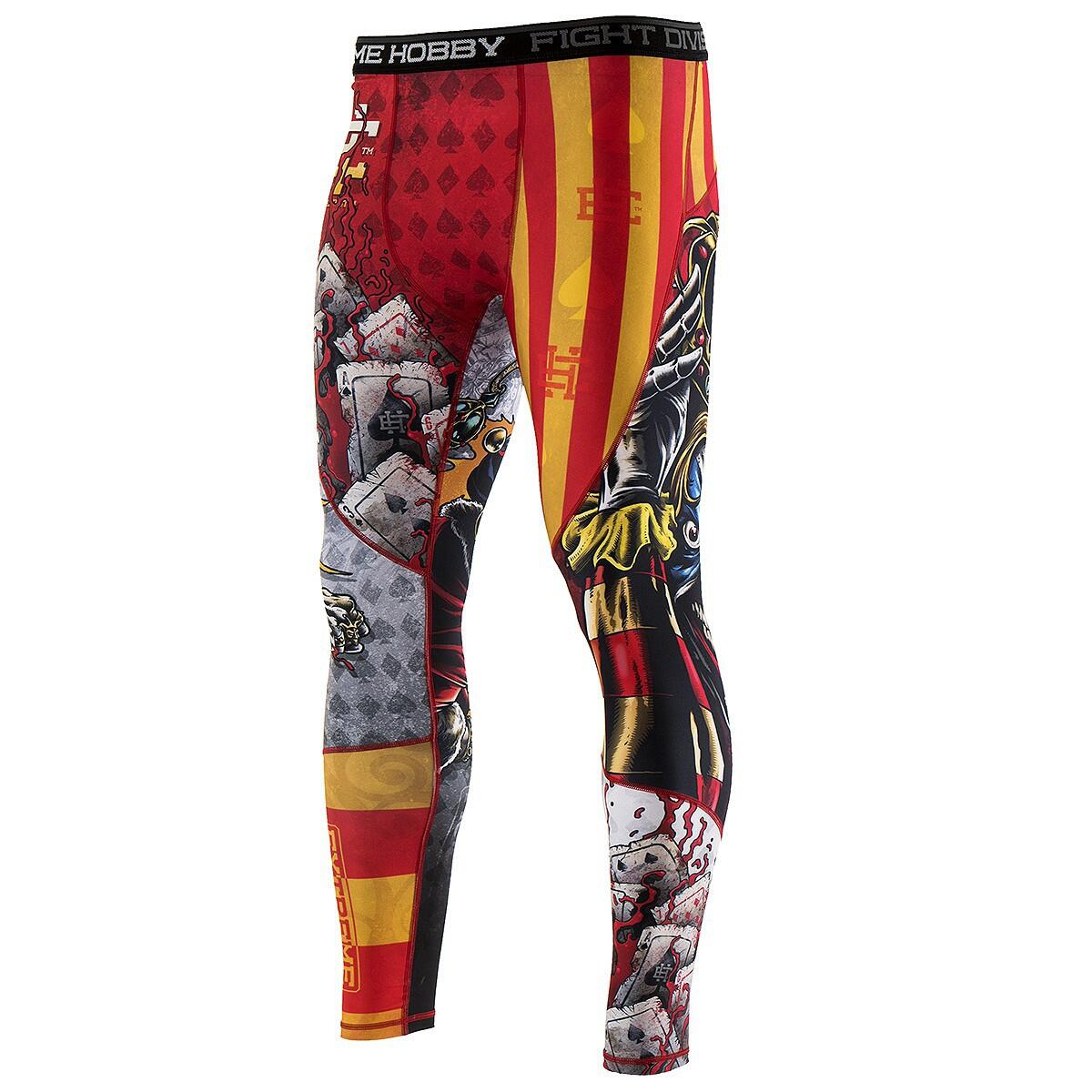 Legginsy sportowe męskie EXTREME HOBBY KILLER CARDS 2