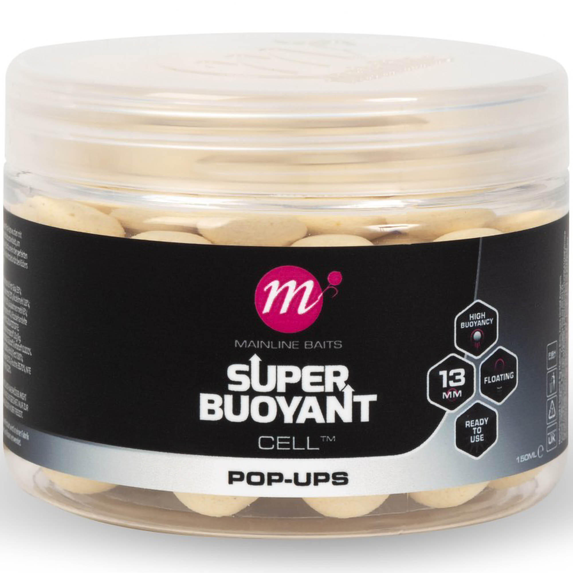 Przynęta Kulki Mainline Cell Super Buoyant Pop-Ups 13mm White
